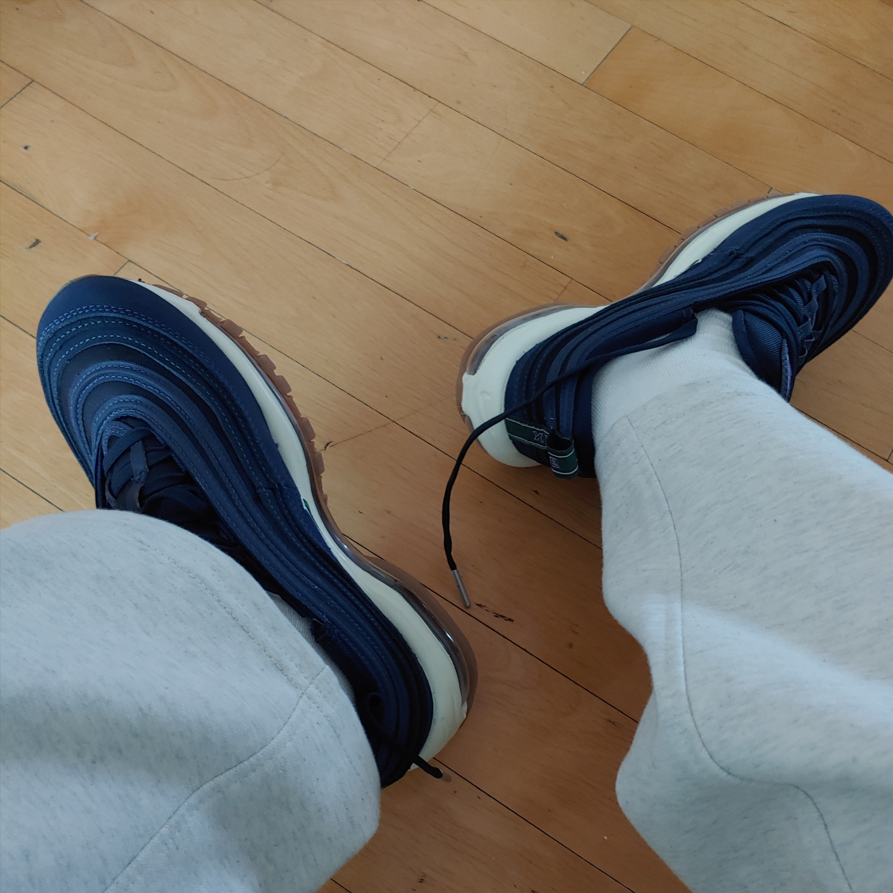 (W) Nike Air Max 97 QS Gorge Green 착용 스타일