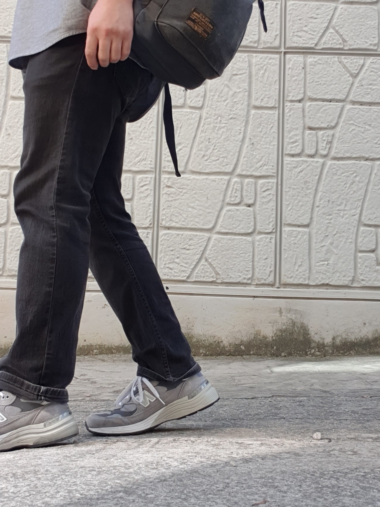 New Balance 992 Made in USA Grey - D Standard 착용 스타일
