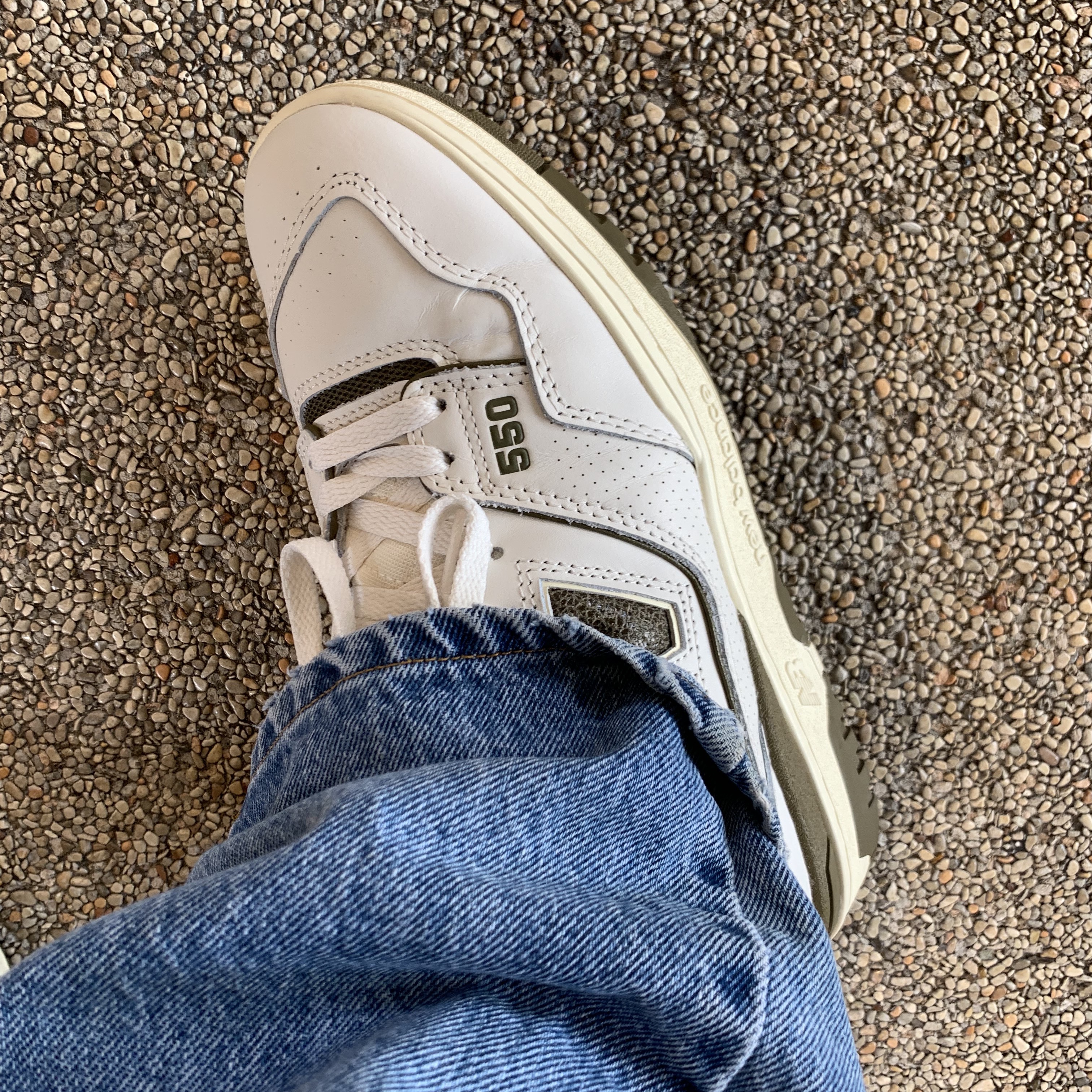 New Balance x Aime Leon Dore 550 Olive 착용 스타일