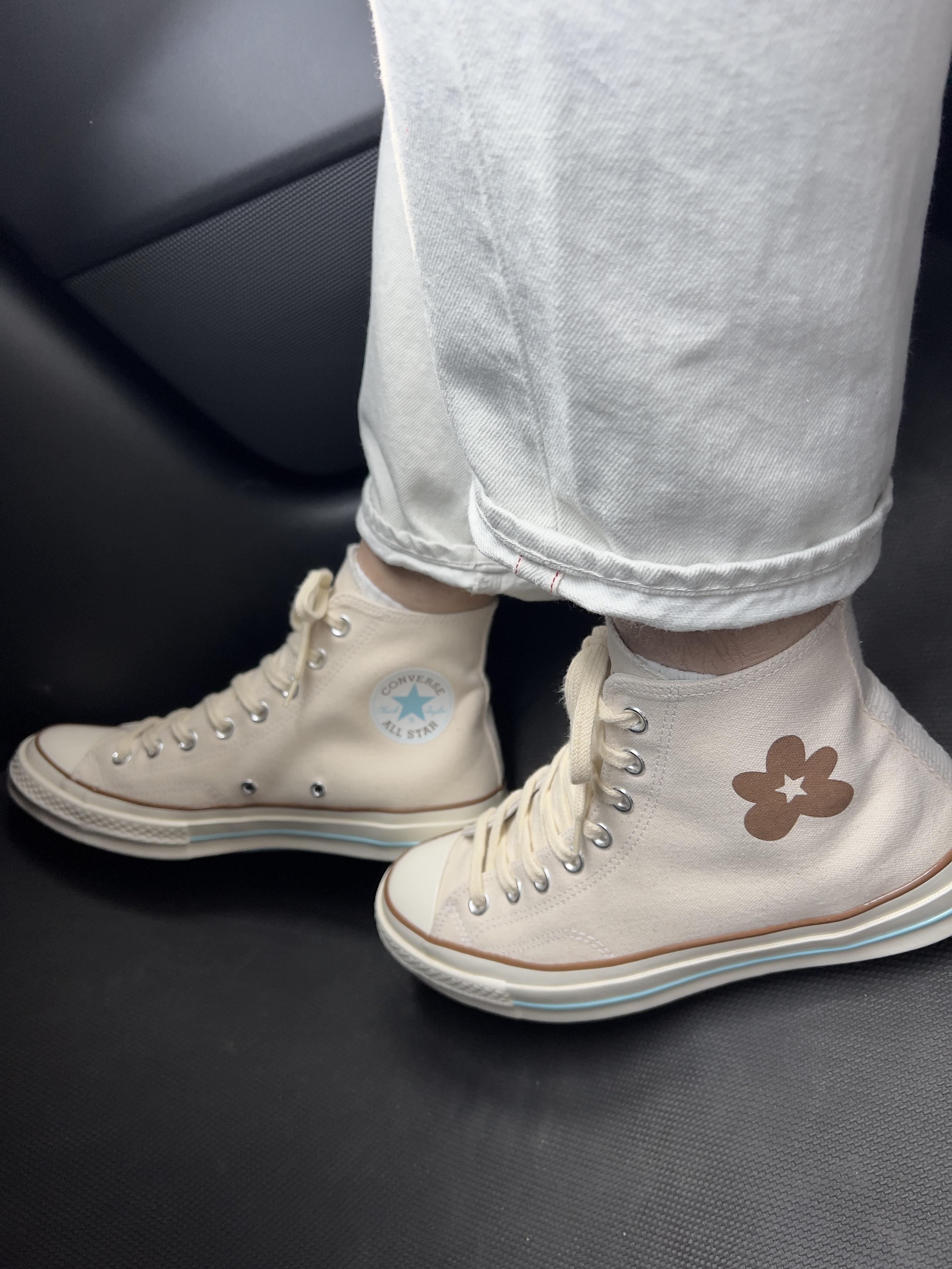 Converse x Golf le Fleur Chuck 70 Hi Parchment 착용 스타일 - 4