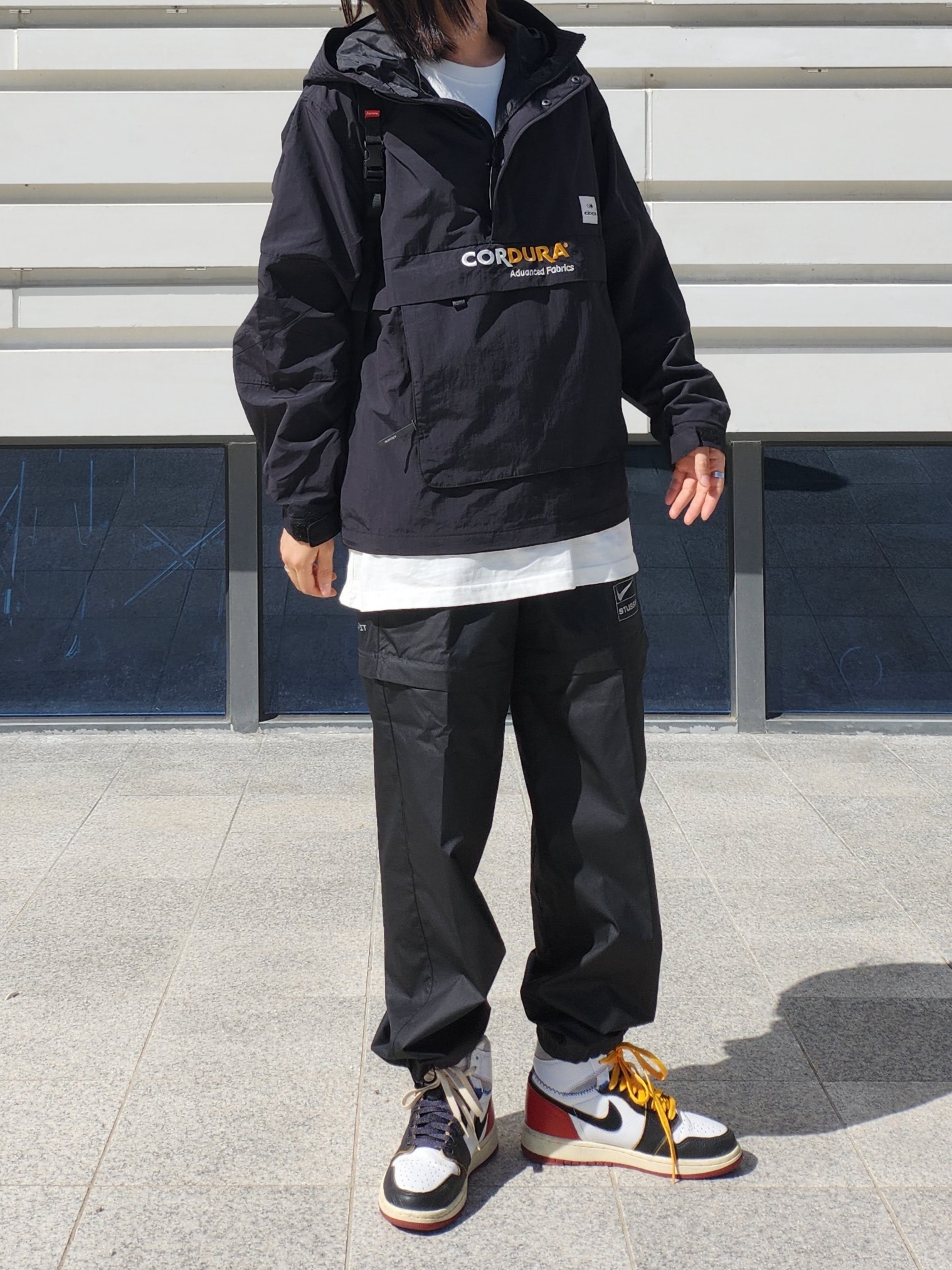 Nike x Stussy NRG FL Storm-Fit Pants Black (DO7170-010), Nike x Stussy NRG FL Storm-Fit Pants Black (DO7171-010) 착용 스타일 - 4
