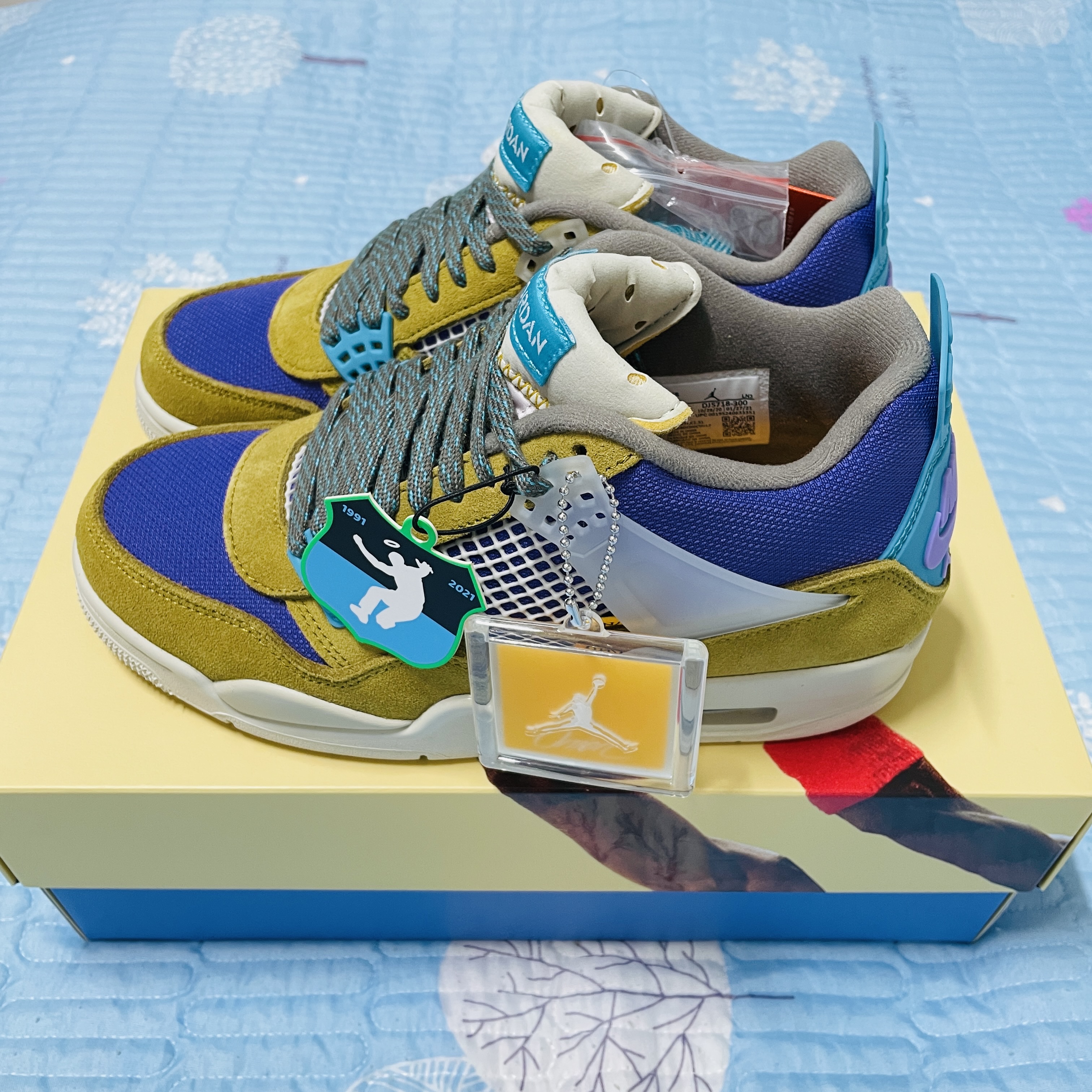 Jordan 4 x Union Retro SP Desert Moss 착용 스타일 - 5