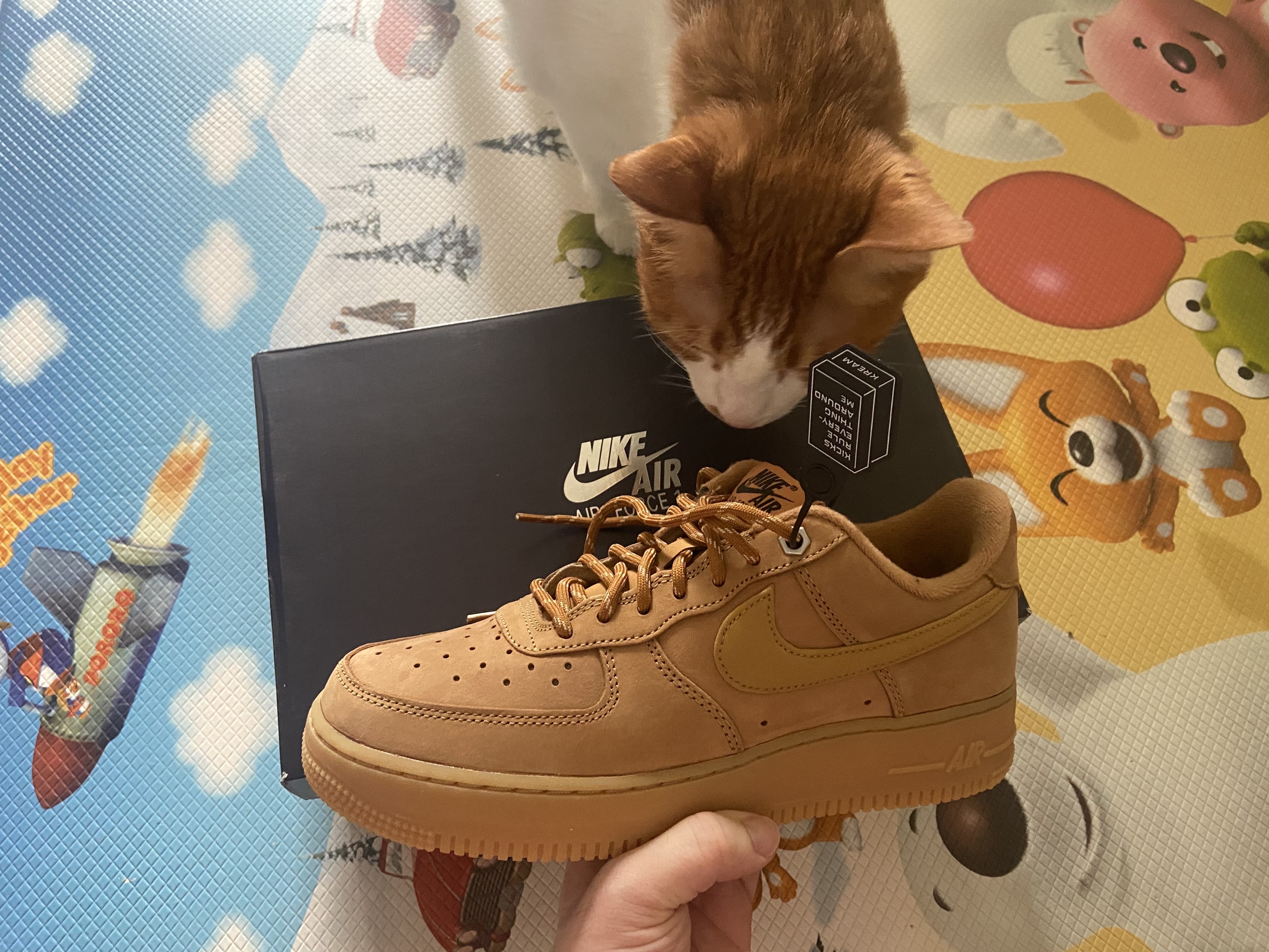 Nike Air Force 1 '07 WB Flax 착용 스타일 - 1