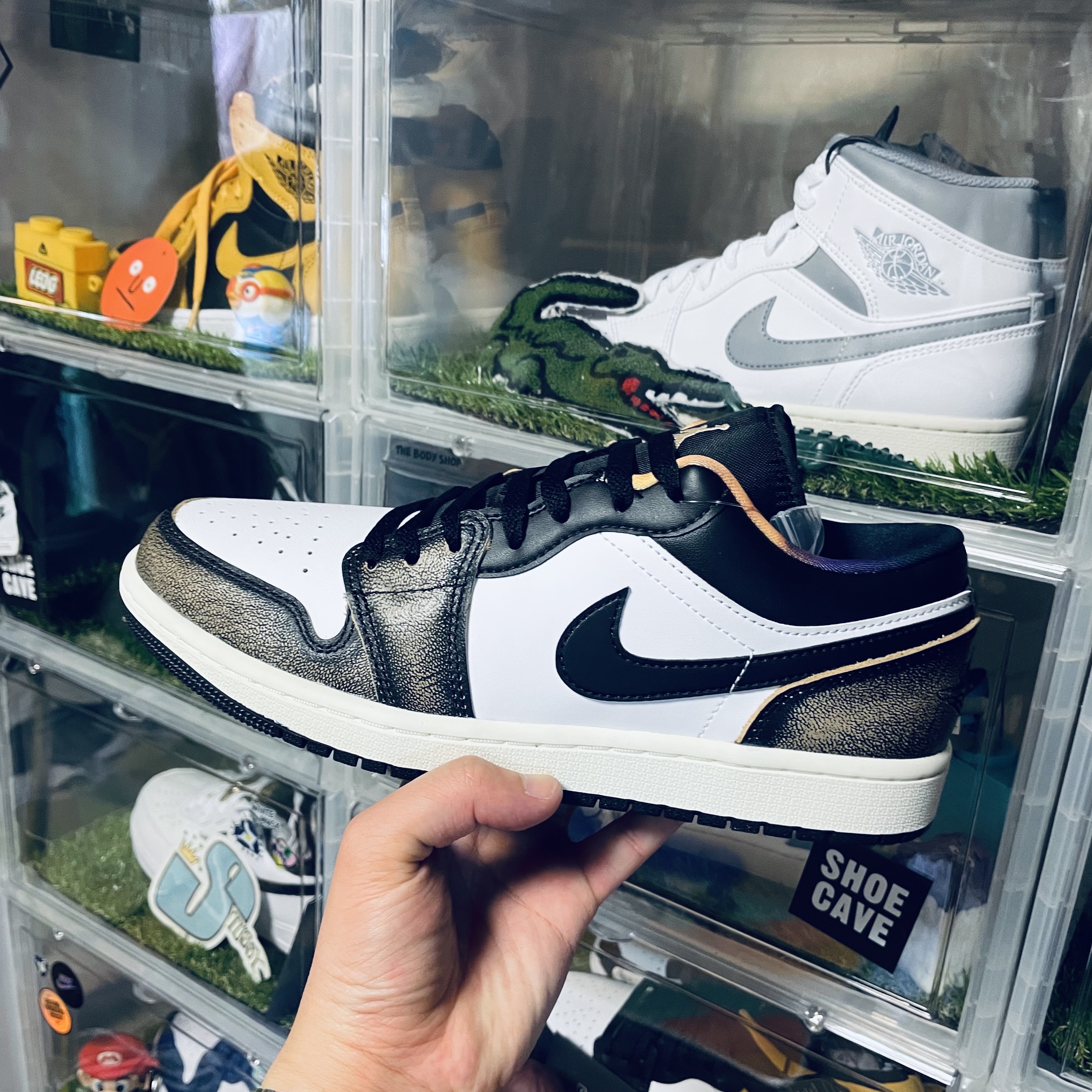 Jordan 1 Low SE Black White Onyx 착용 스타일 - 2