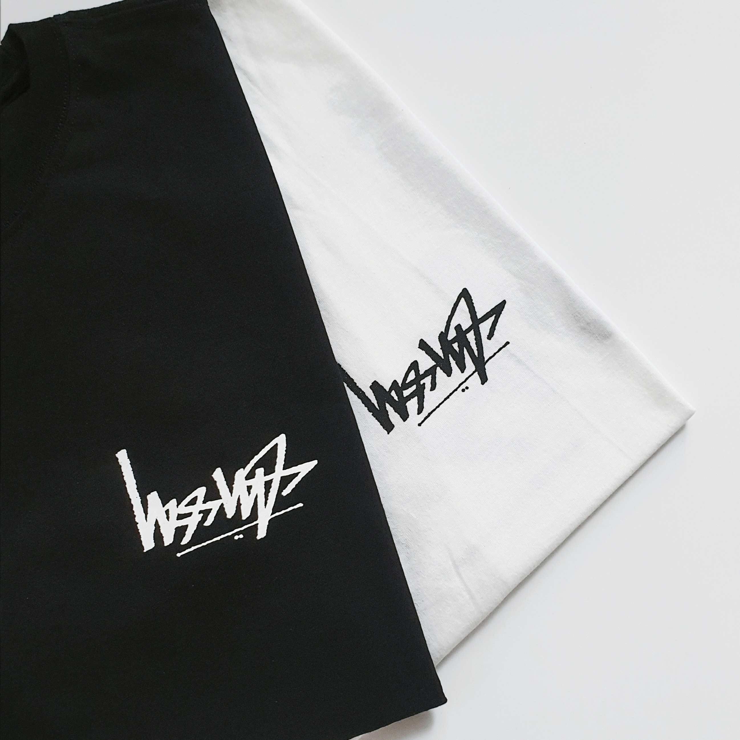 Stussy Flipped T-Shirt Black, Stussy Flipped T-Shirt White 착용 스타일