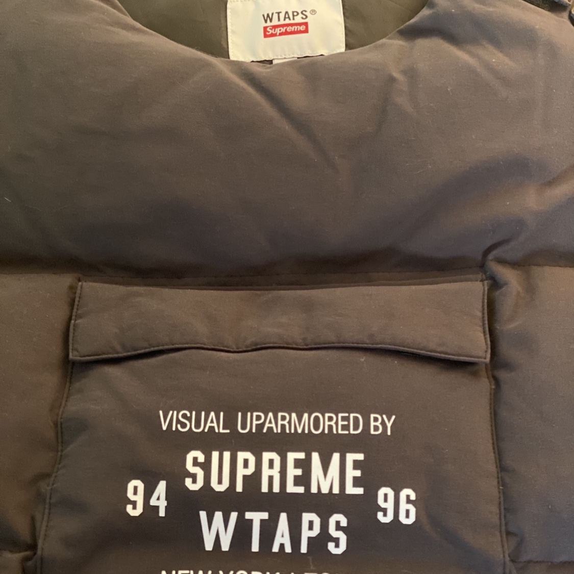 Supreme x WTAPS Tactical Down Vest Black - 21FW 착용 스타일 - 3