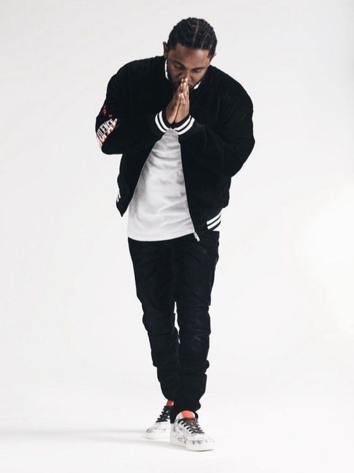 Reebok x Kendrick Lamar Club C Acid Wash 착용 스타일 - 2