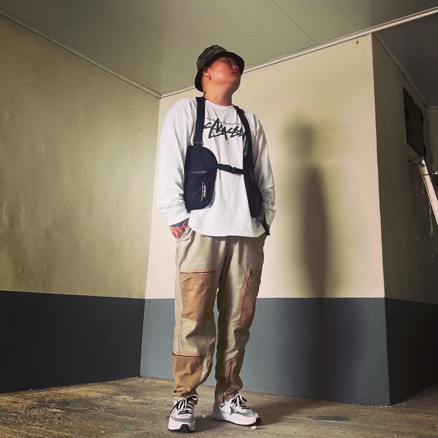 Nike Waffle One Infinite Lilac 착용 스타일