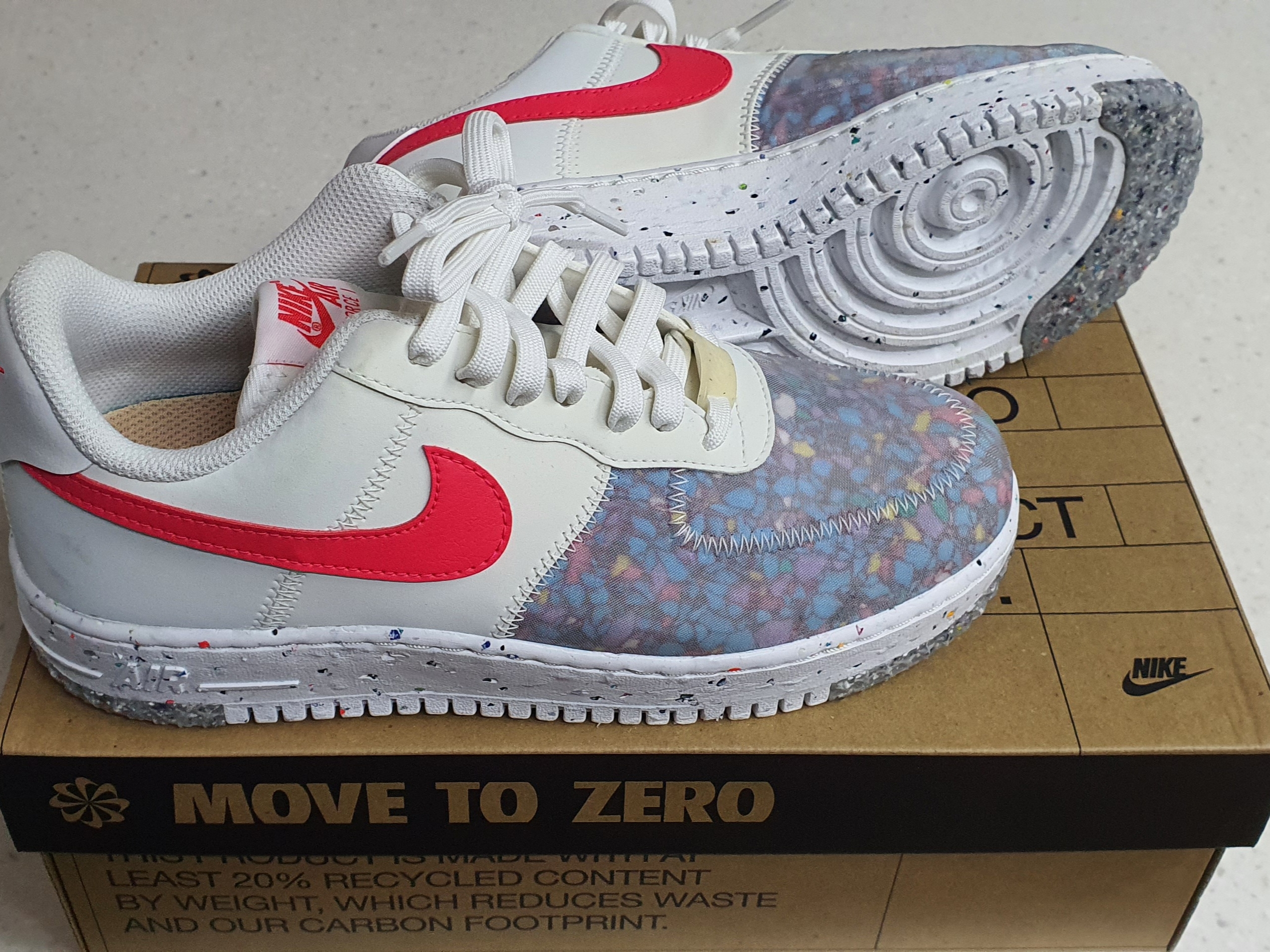 (W) Nike Air Force 1 Low Crater Siren Red 착용 스타일