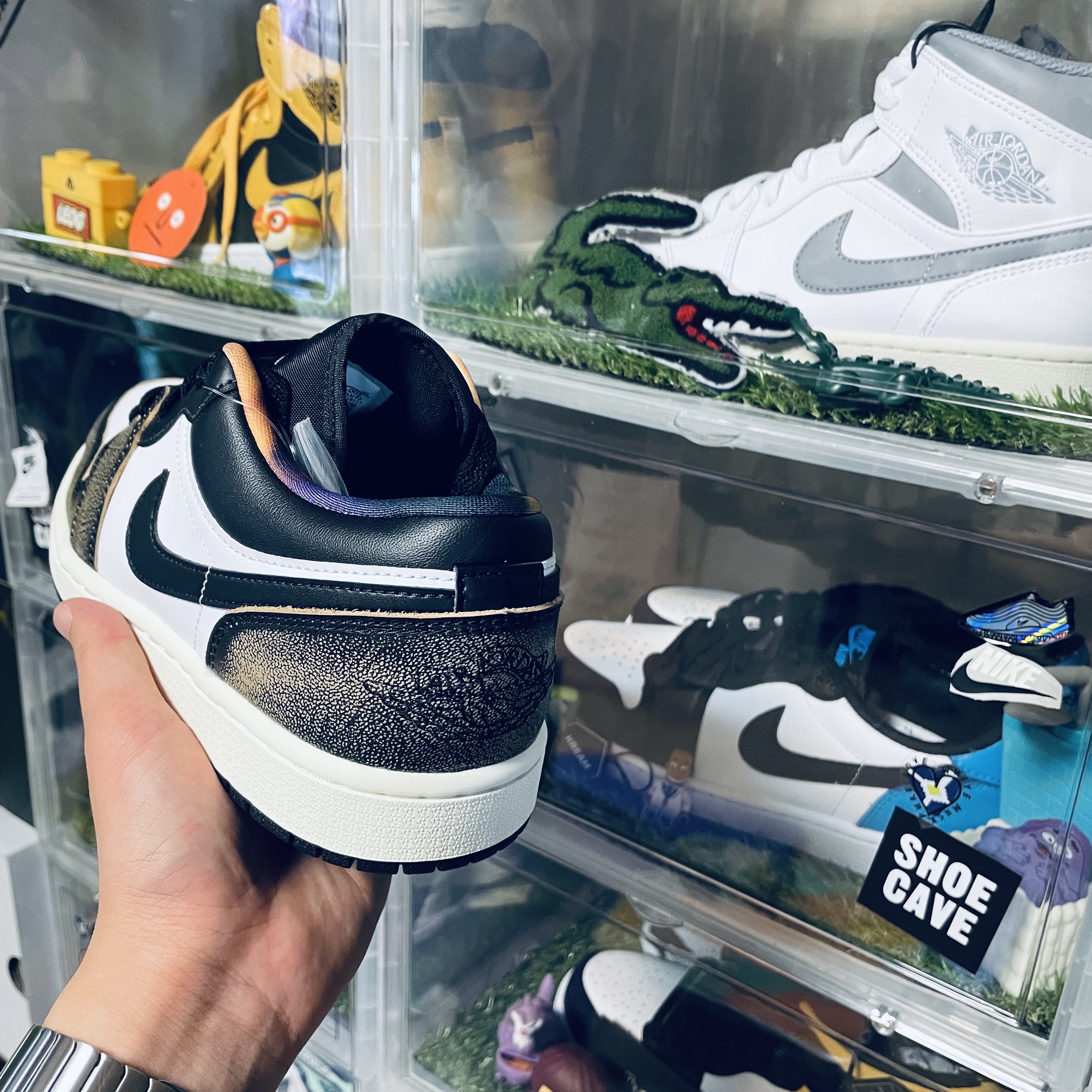 Jordan 1 Low SE Black White Onyx 착용 스타일 - 3