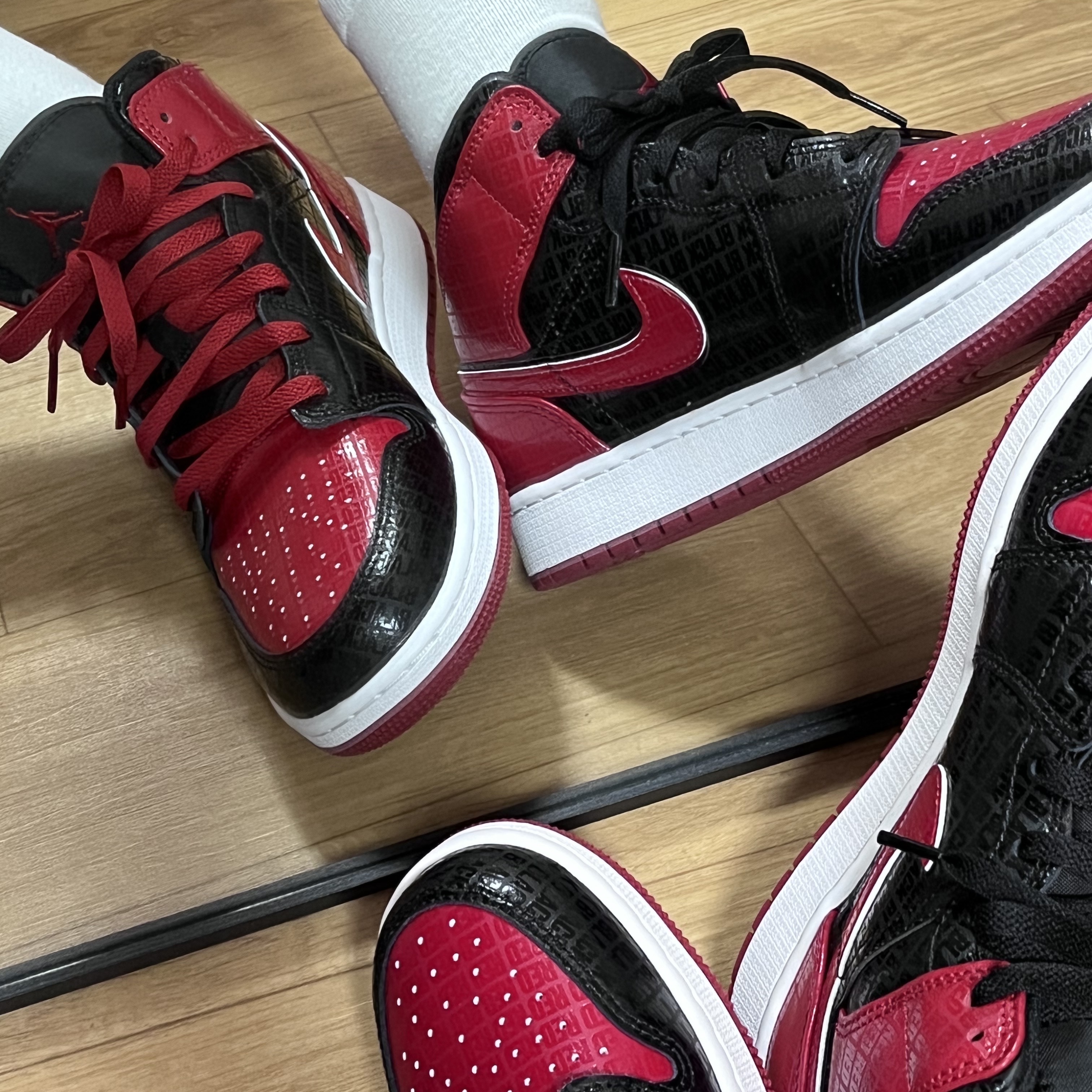 (GS) Jordan 1 Mid Bred 착용 스타일 - 2