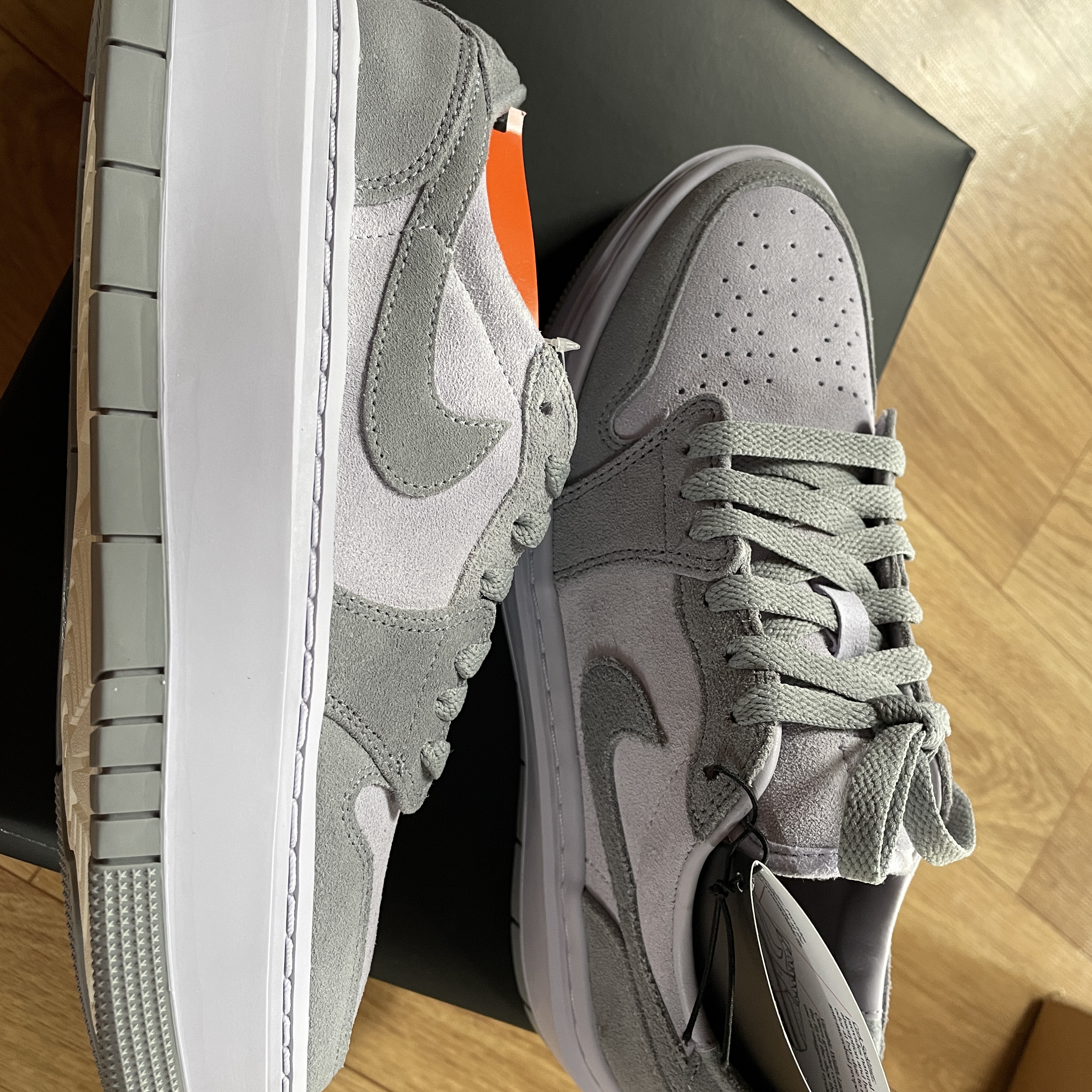(W) Jordan 1 Elevate Low Stealth 착용 스타일 - 4