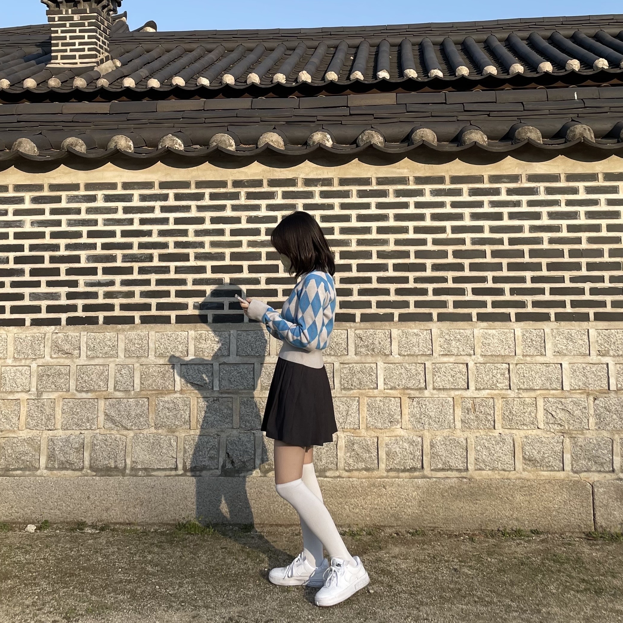 (W) Nike Air Force 1 Fontanka White Pearl 착용 스타일
