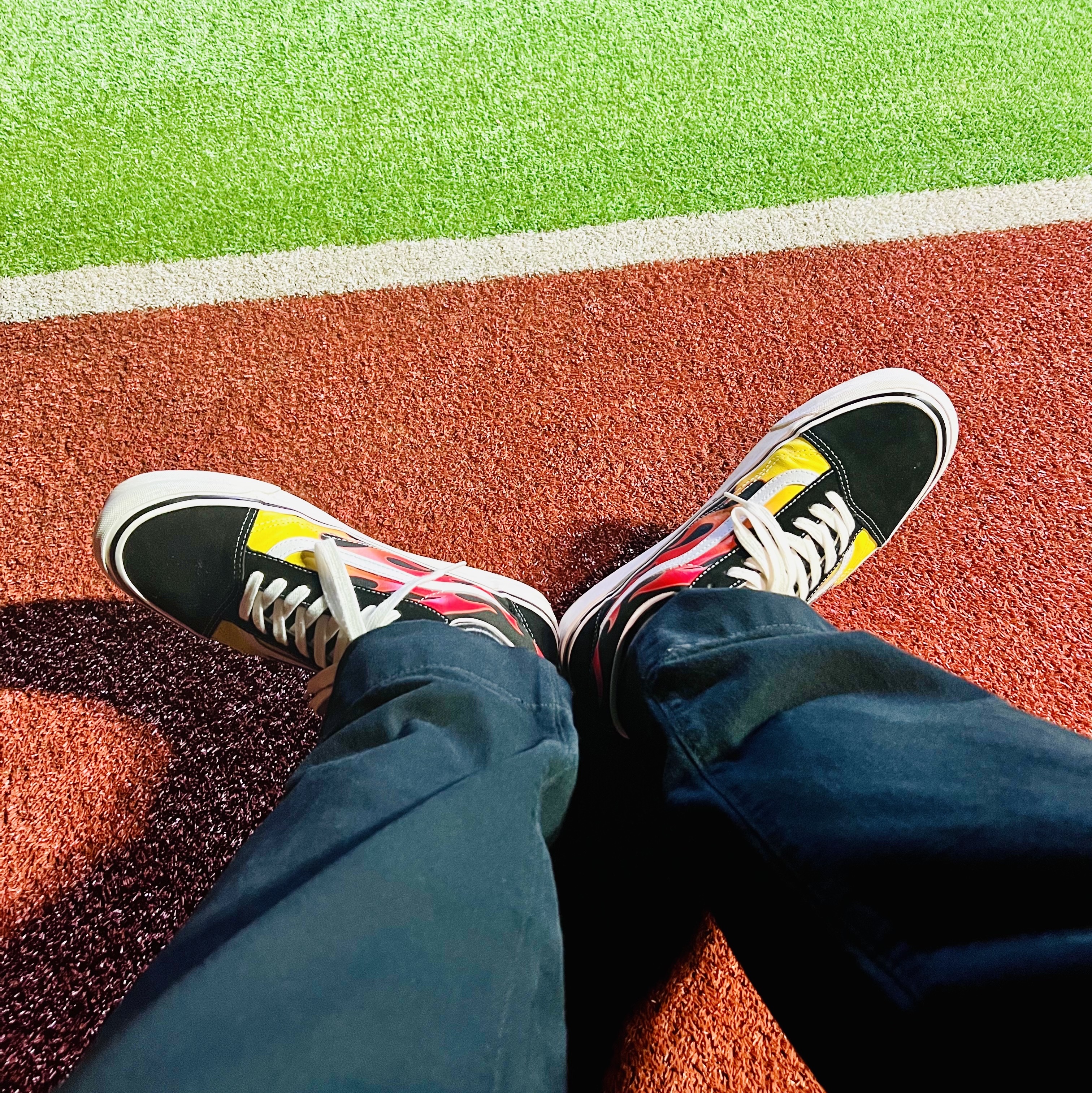 Vans Old Skool Flame Black 2017 착용 스타일 - 4