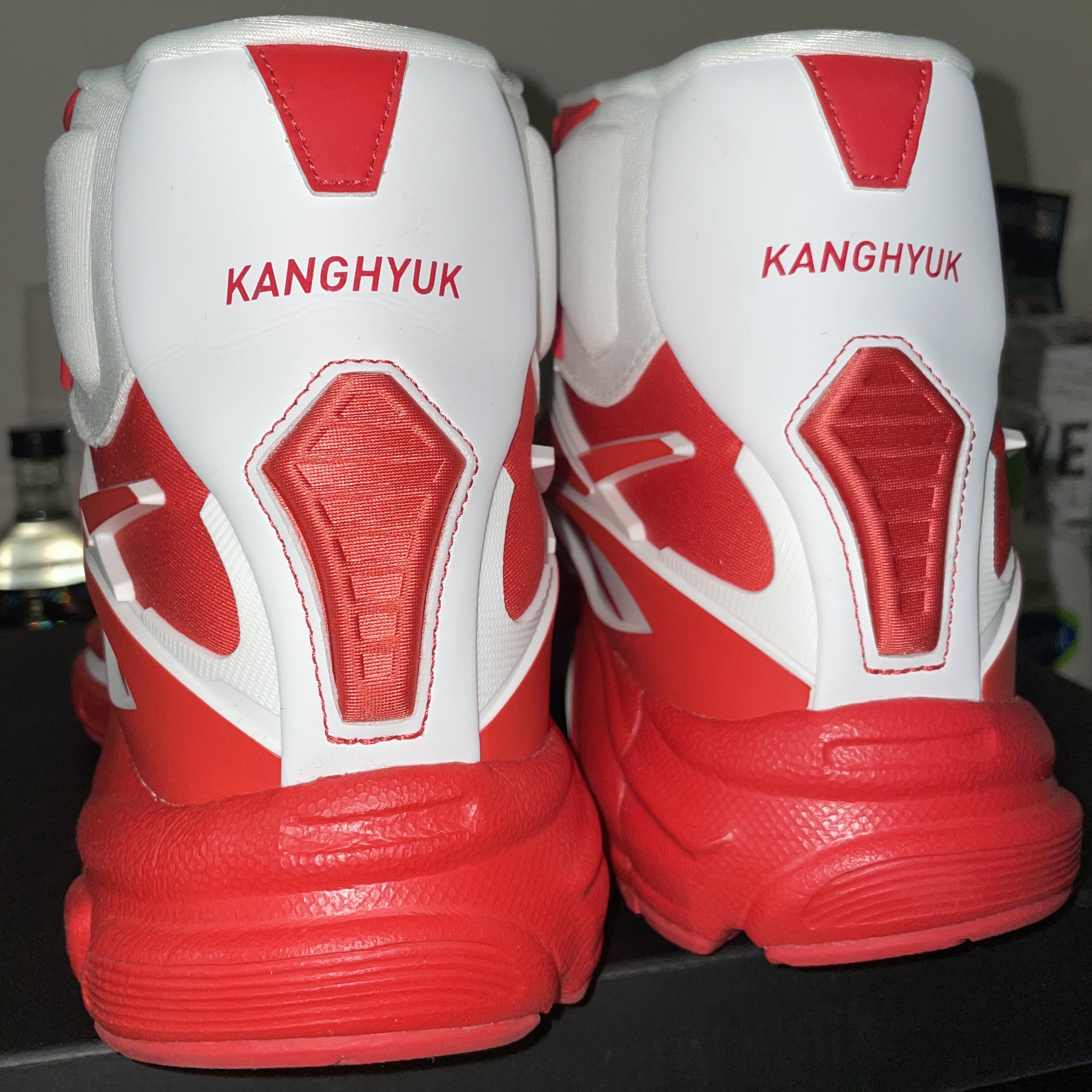 Reebok x Kanghyuk Premier Road Modern Mid White Red 착용 스타일 - 2