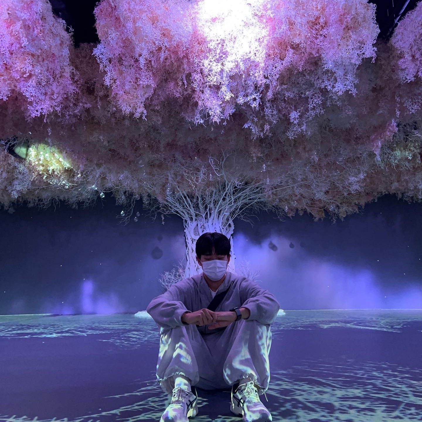 Asics Gel-Venture 6 SPS Birch French Blue 착용 스타일