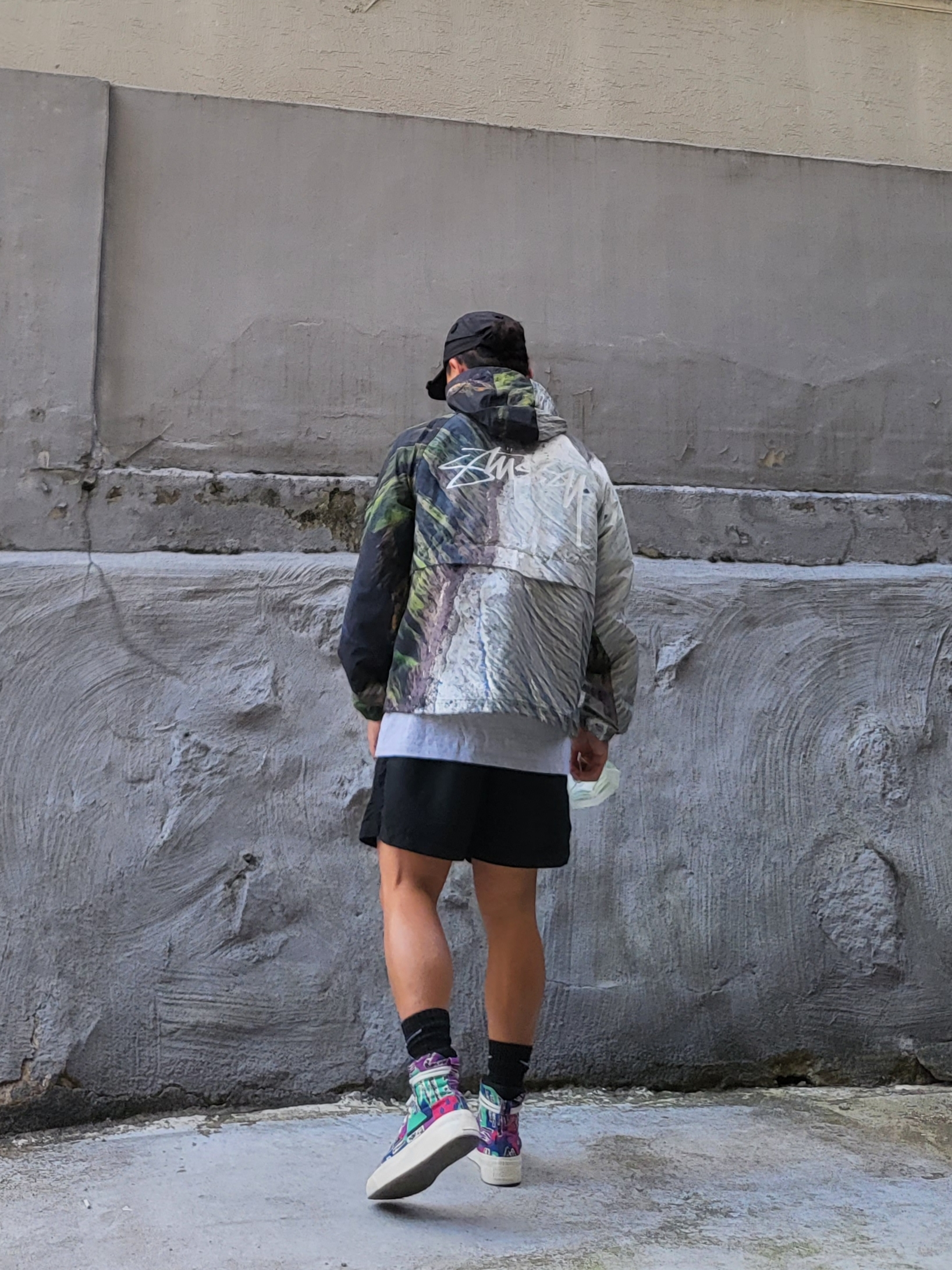 Nike x Matthew M Williams NRG AW84 Cap Black, Stussy Coastline Beach Shell Jacket Multi 착용 스타일 - 2