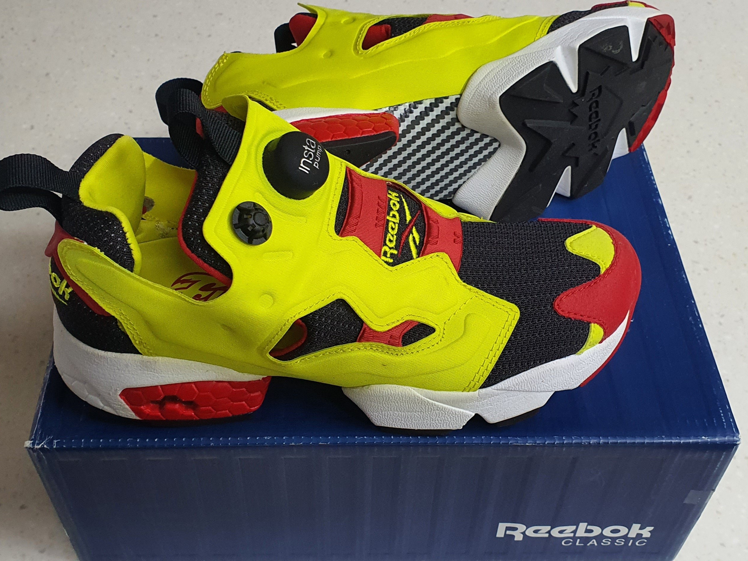 Reebok Instapump Fury Citron 착용 스타일