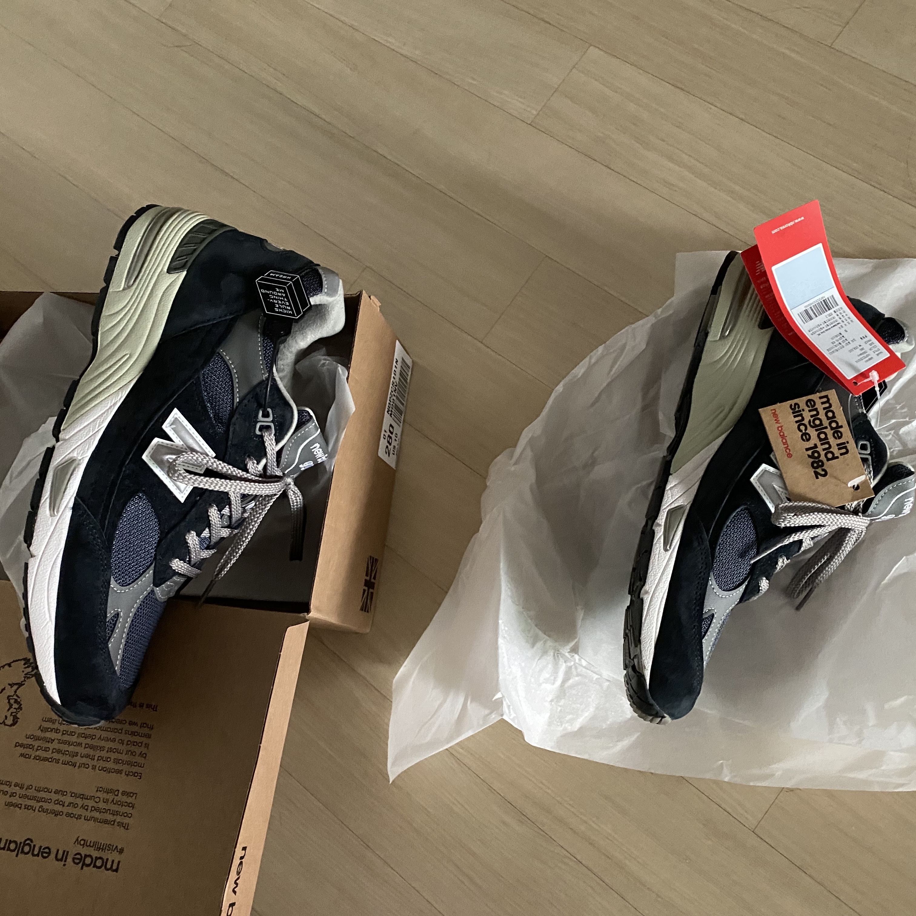 New Balance 991 Made in UK Navy 착용 스타일