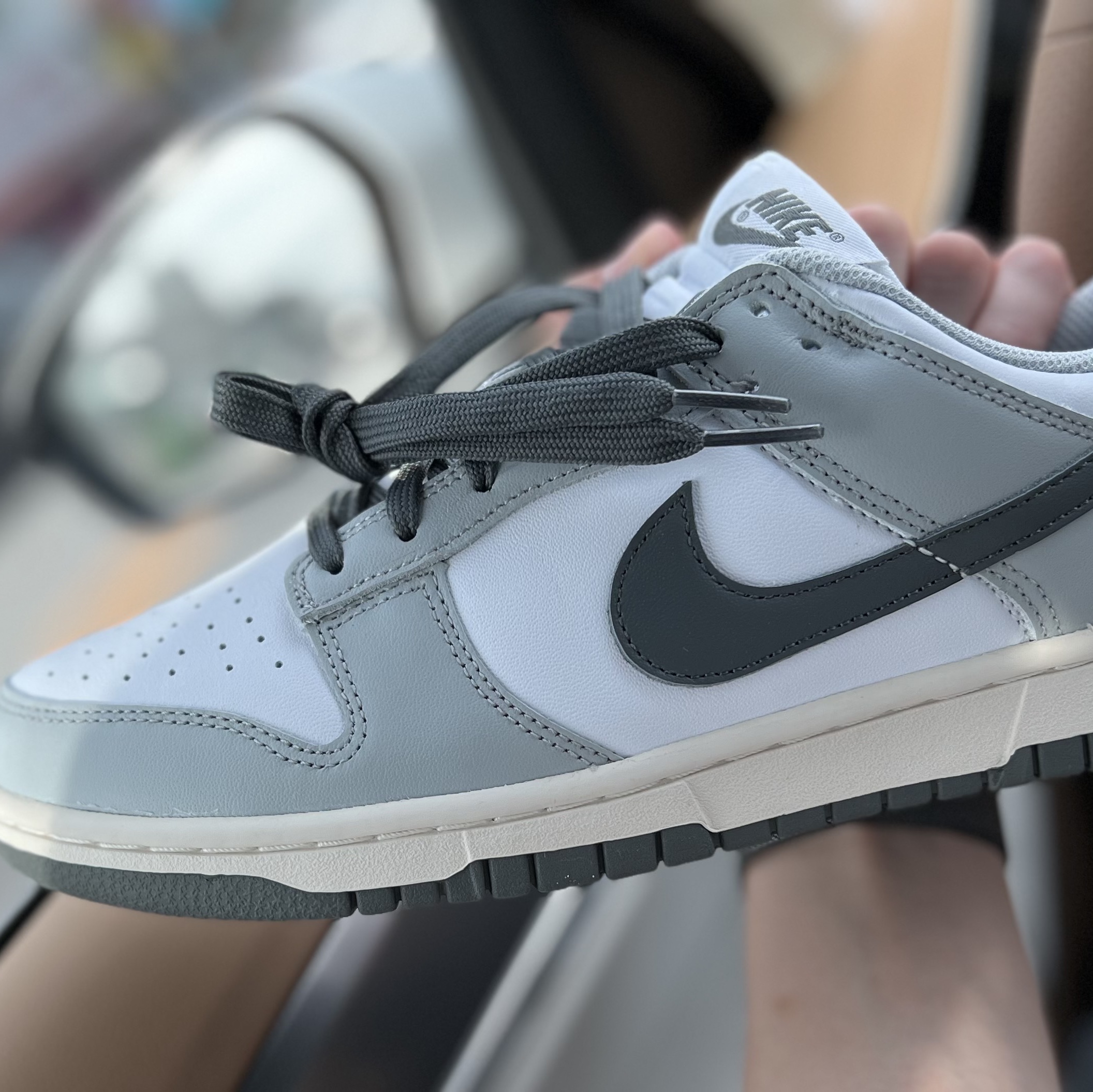 (W) Nike Dunk Low Light Smoke Grey 착용 스타일