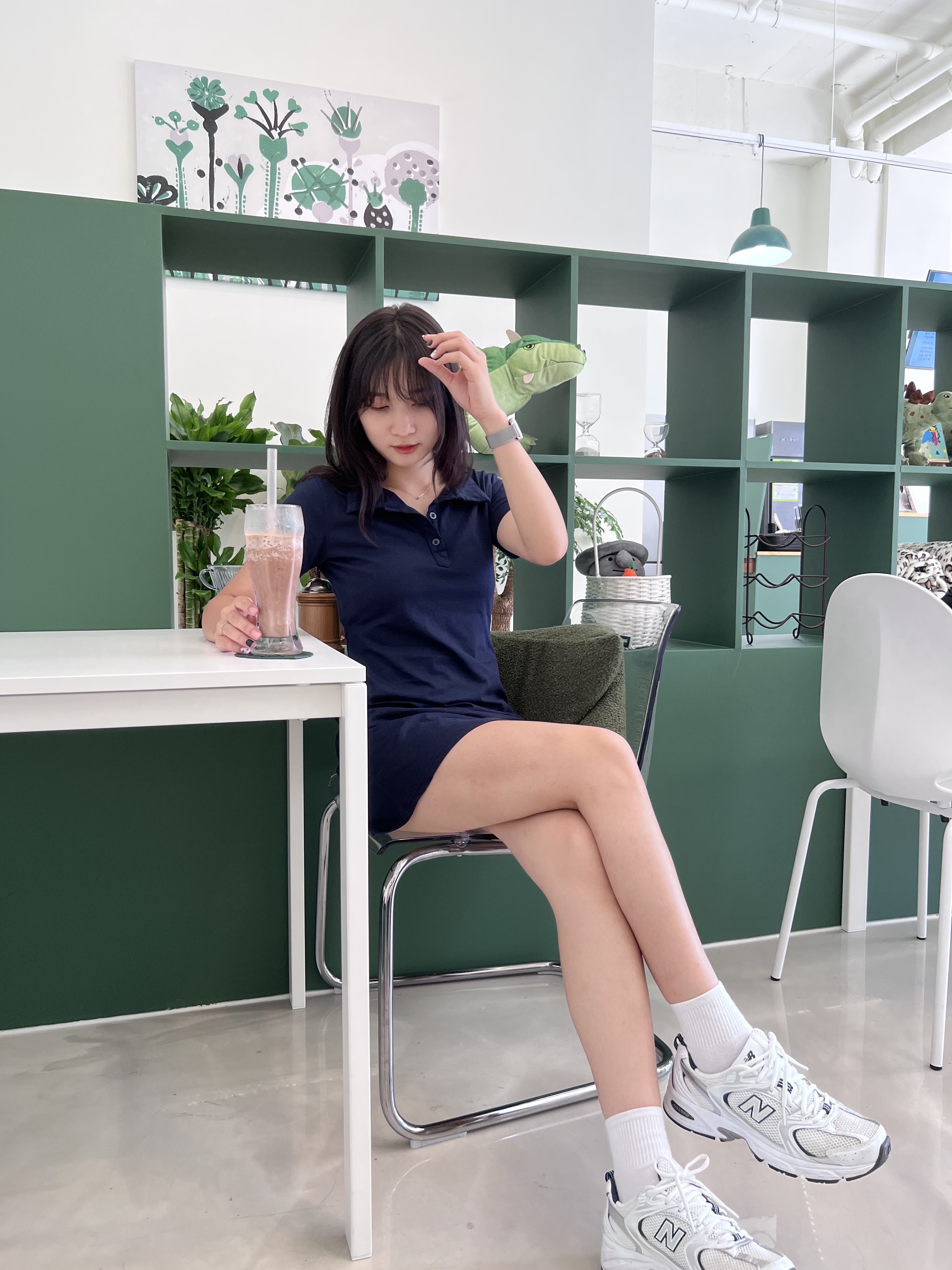 New Balance 530 White 착용 스타일