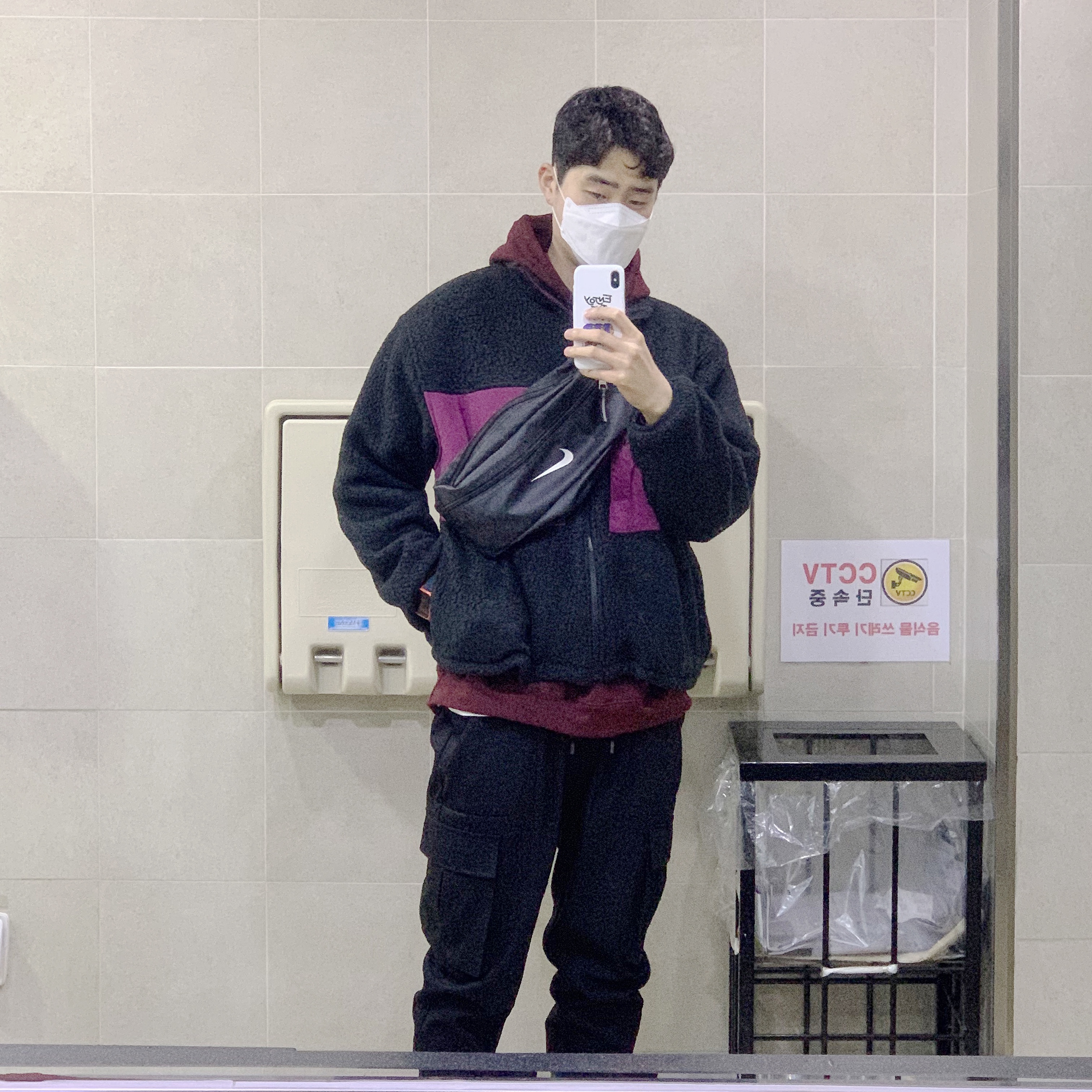 Nike ACG Microfleece Jacket Black - Asia 착용 스타일
