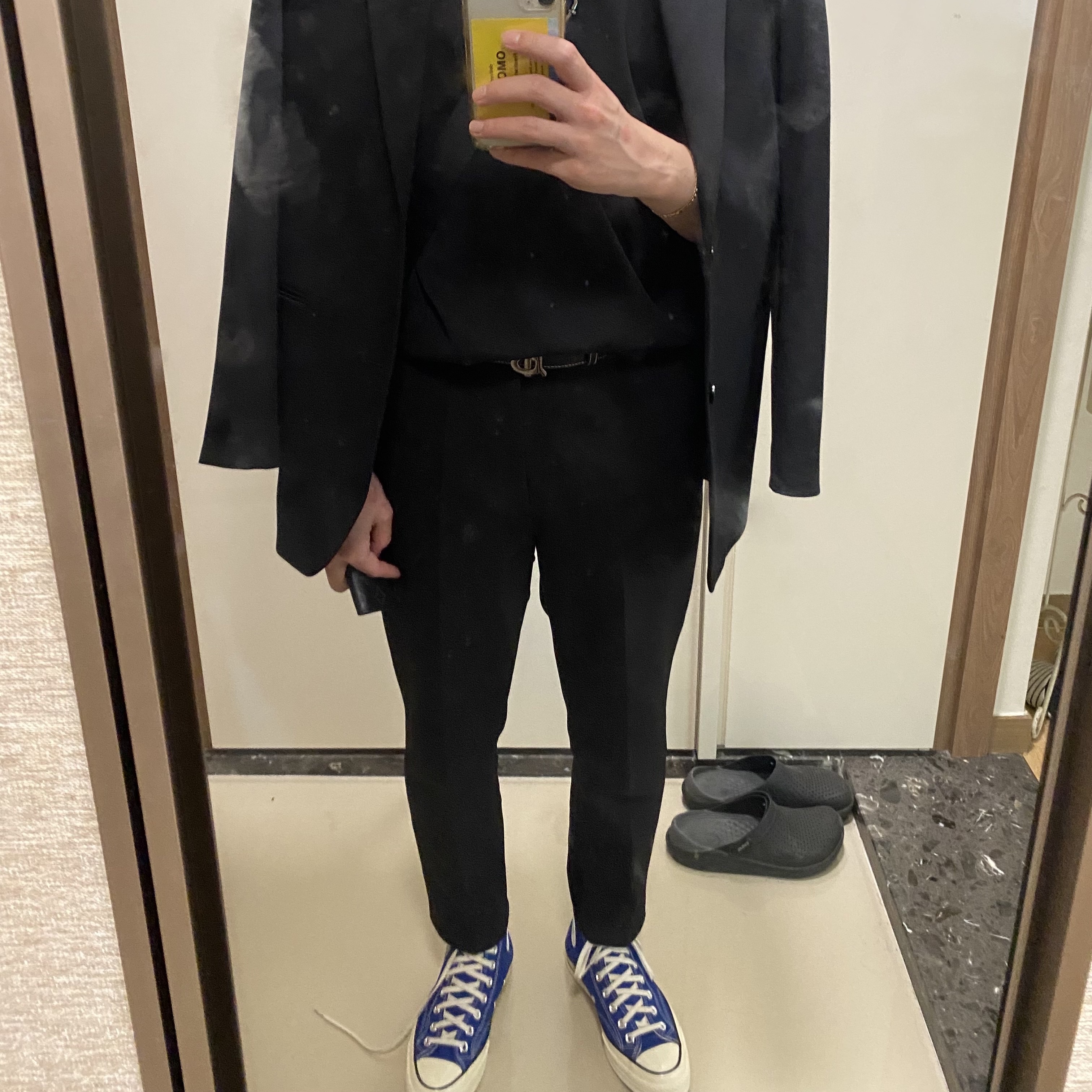 Converse Chuck 70 High Rush Blue 착용 스타일
