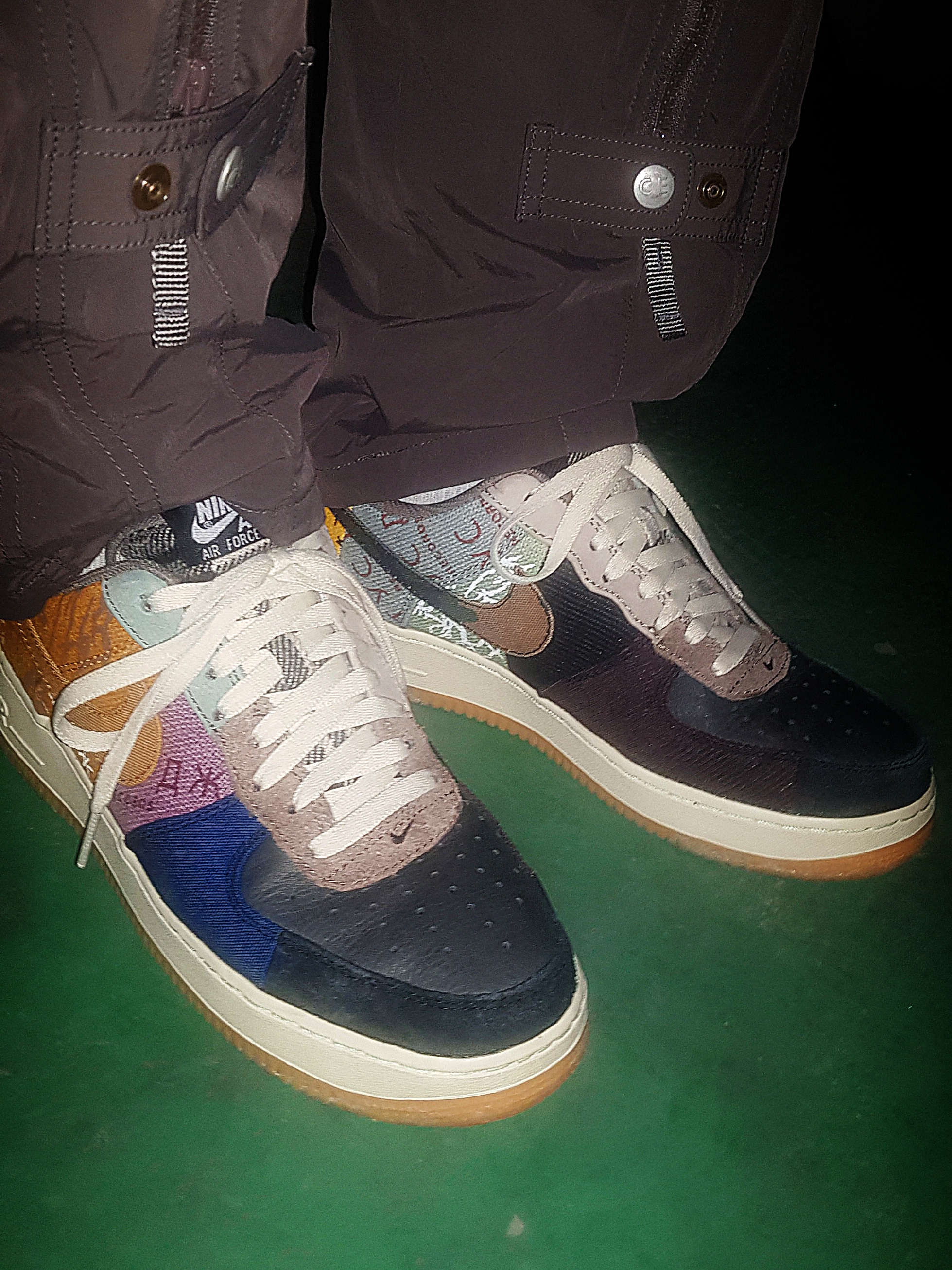 Nike x Travis Scott Air Force 1 Low Cactus Jack 착용 스타일