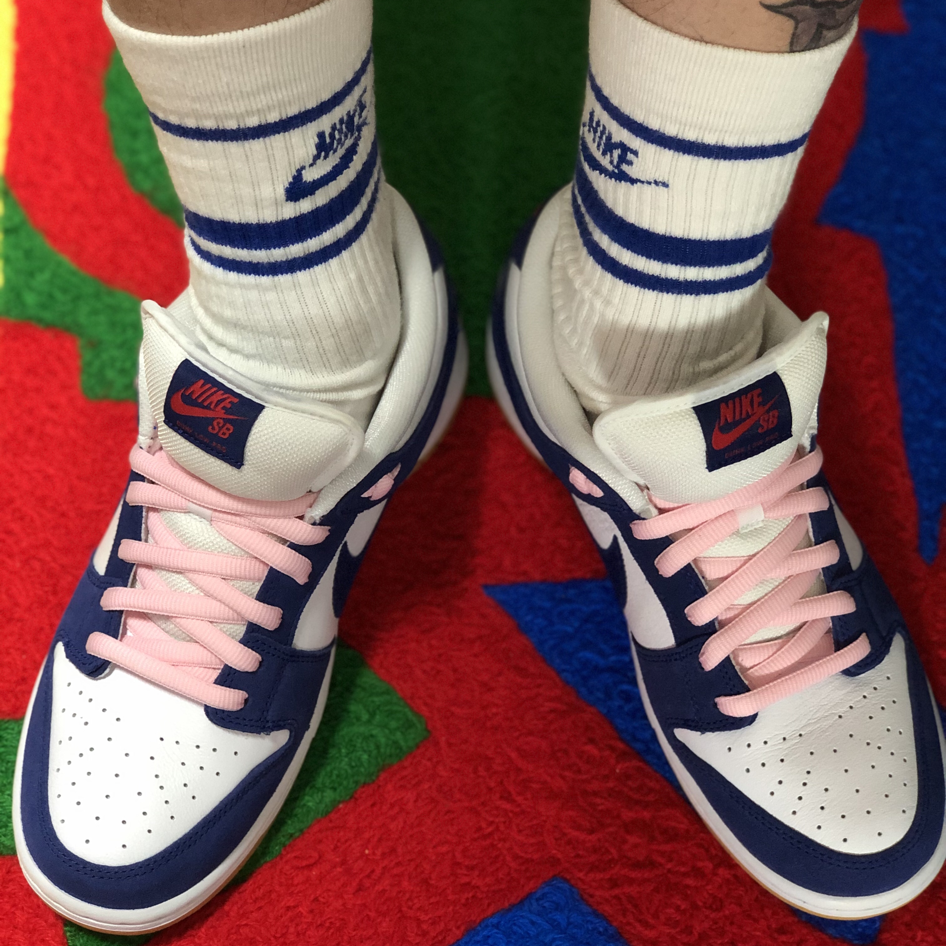 Nike SB Dunk Low Pro Premium Deep Royal Blue 착용 스타일