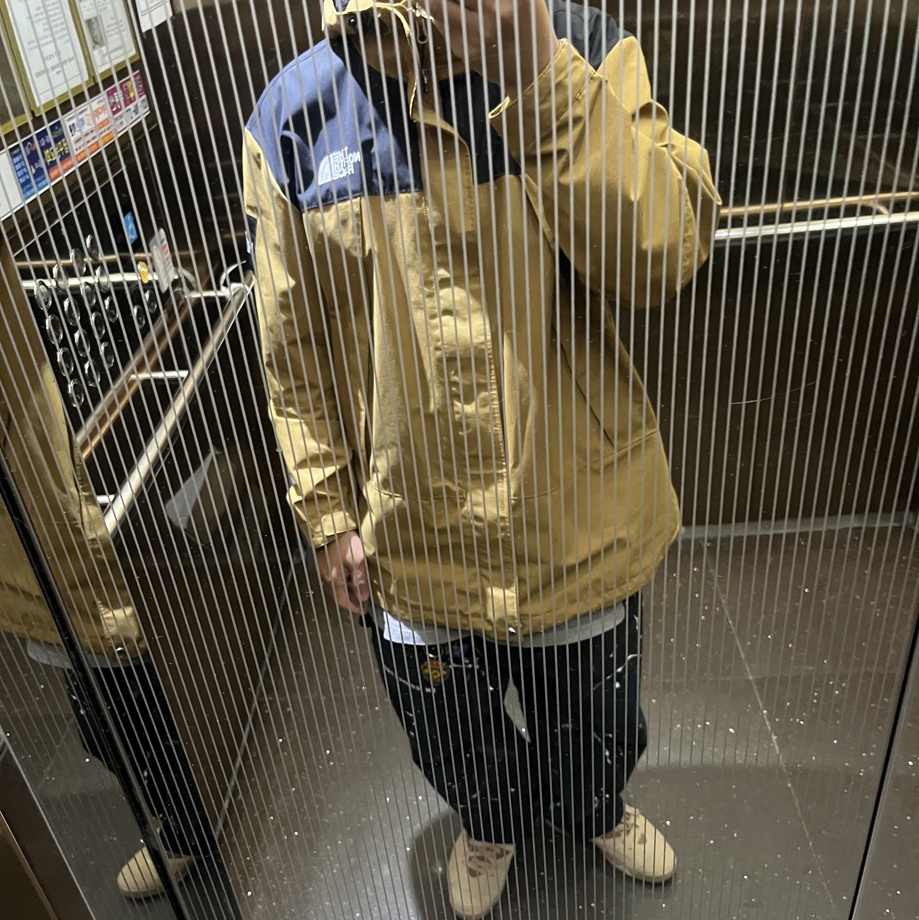 Supreme x The North Face Metallic Mountain Parka Gold - 18SS, Jordan 6 x Travis Scott Retro SP British Khaki 착용 스타일