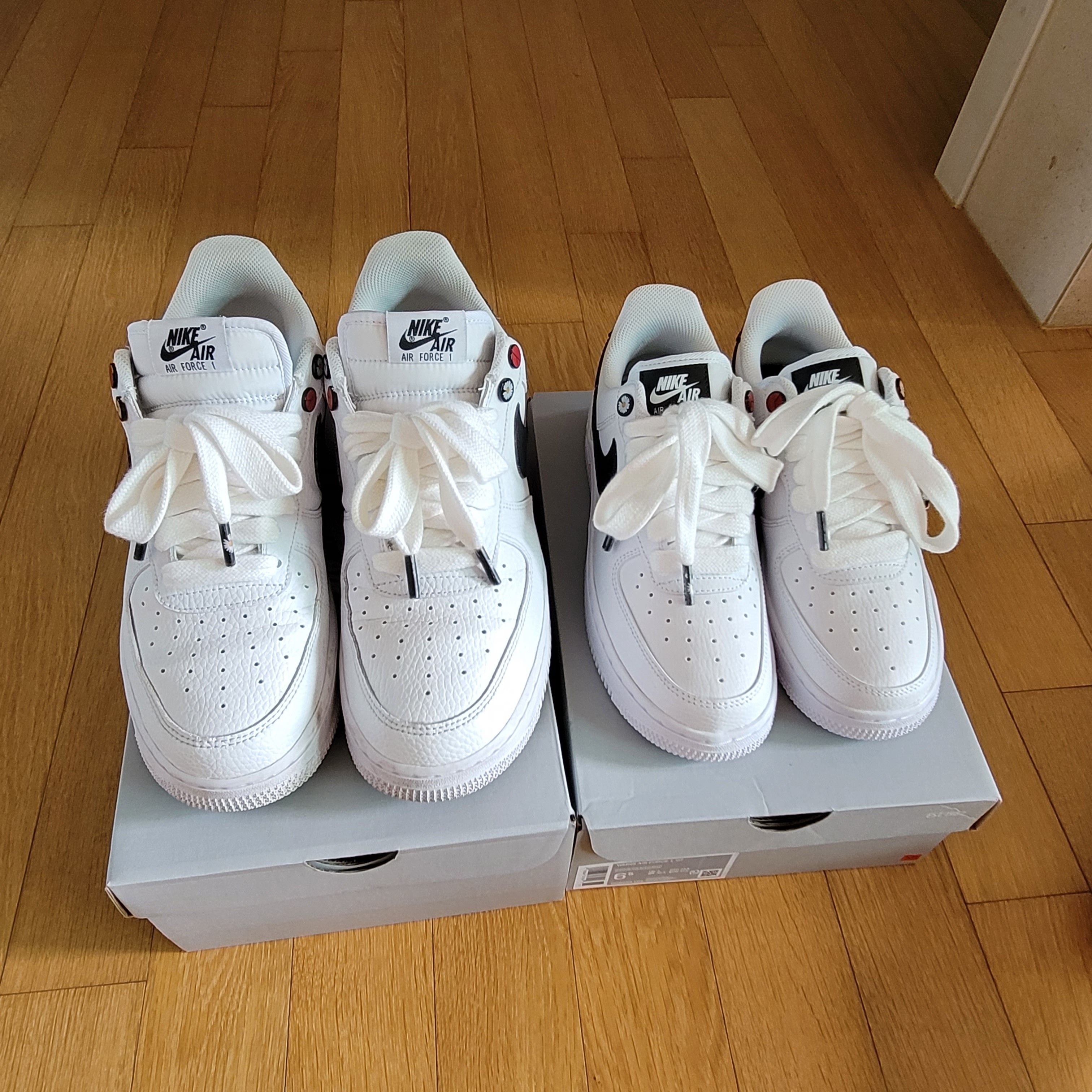 Nike Air Force 1 '07 White Black, (W) Nike Air Force 1 '07 White Black 착용 스타일 - 2