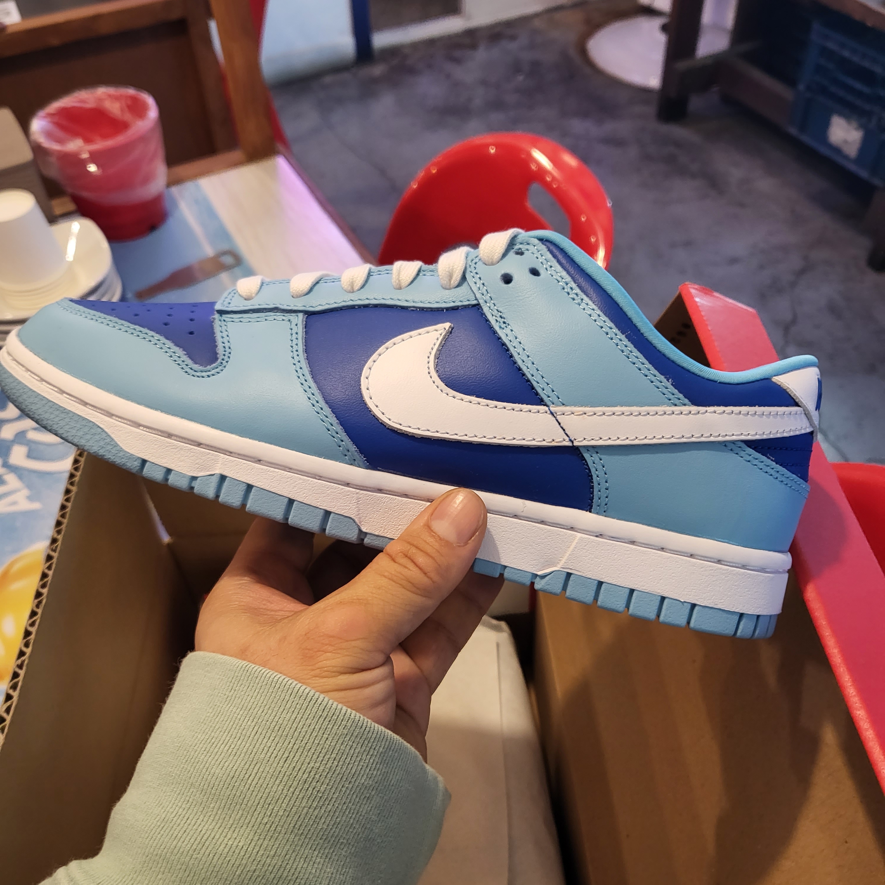 Nike Dunk Low Retro QS Argon 착용 스타일