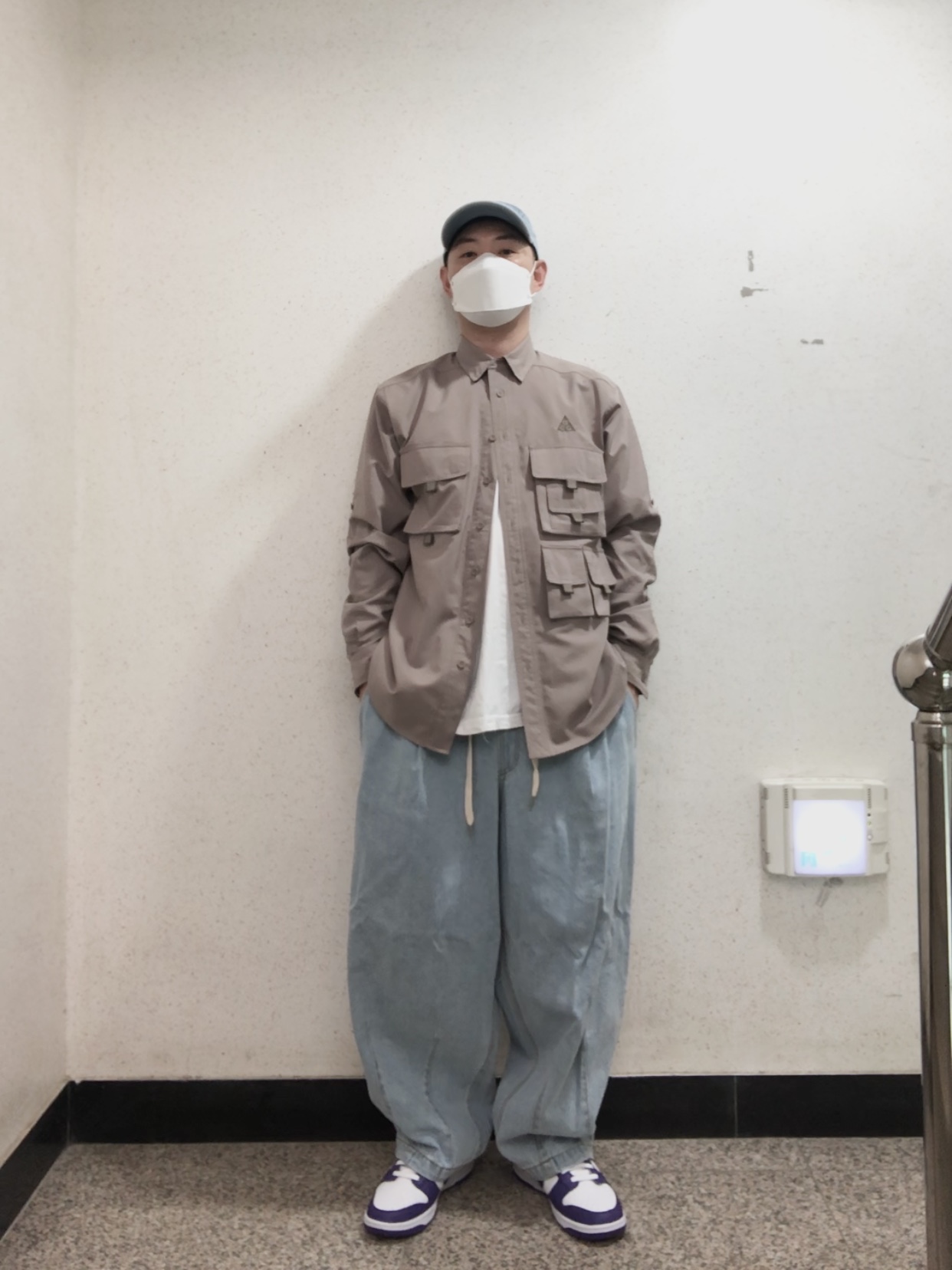 Supreme Washed Chino Twill Camp Cap Denim - 21FW, Nike ACG Devastation Trail Work Shirt Moon Fossil - Asia 착용 스타일