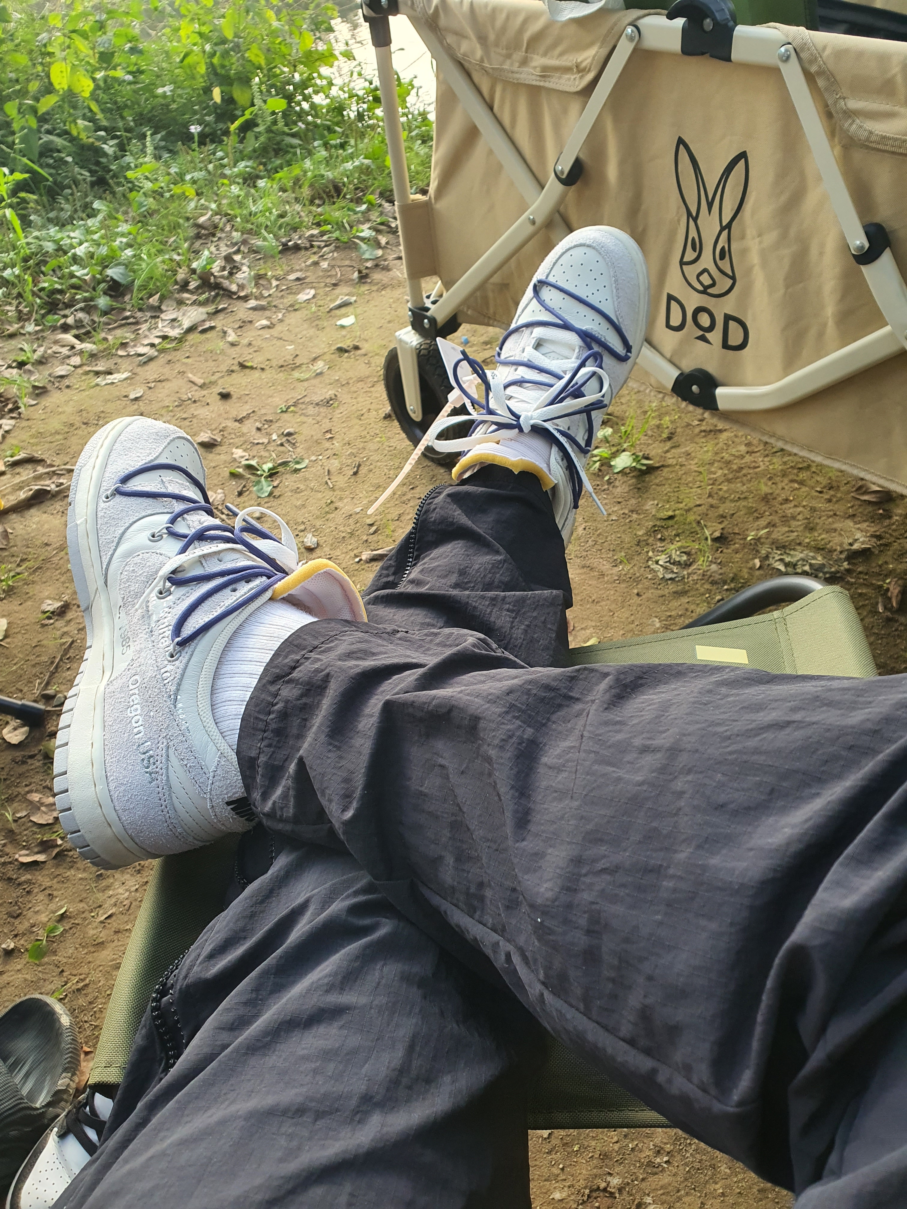 Nike x Off-White Dunk Low The 50 - Lot 18 착용 스타일