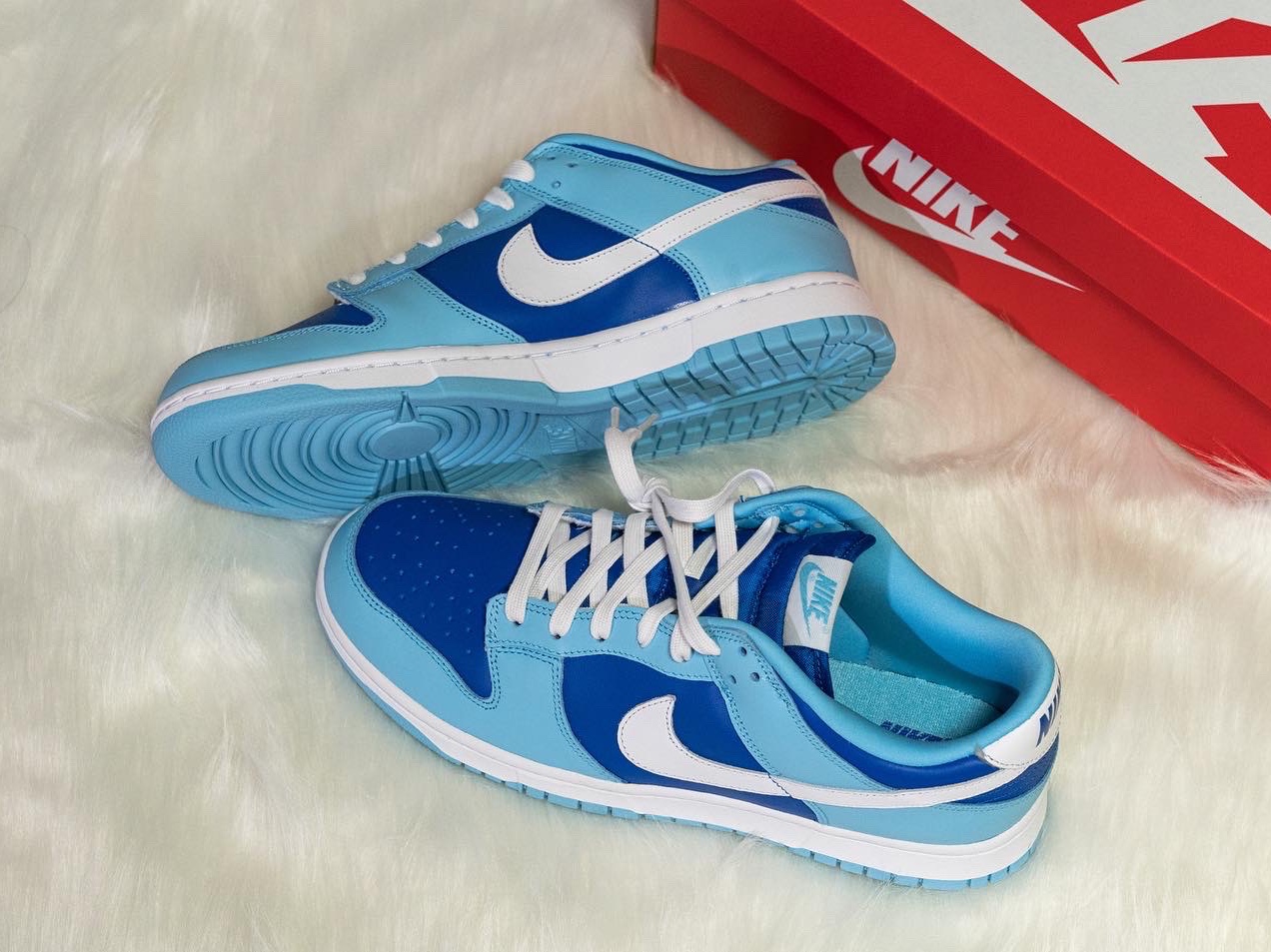 Nike Dunk Low Retro QS Argon 착용 스타일 - 1