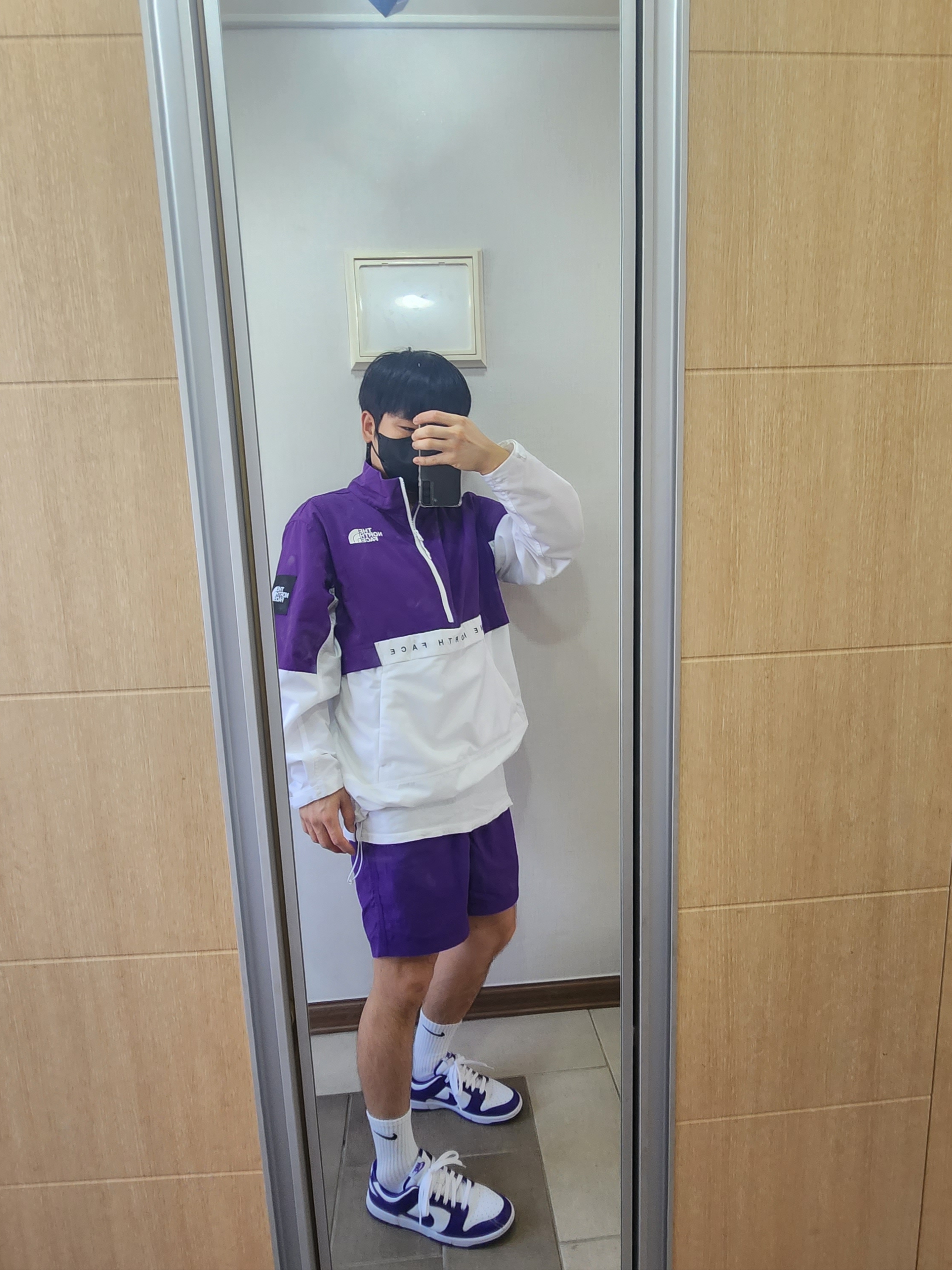 Nike Dunk Low Retro Championship Court Purple 착용 스타일