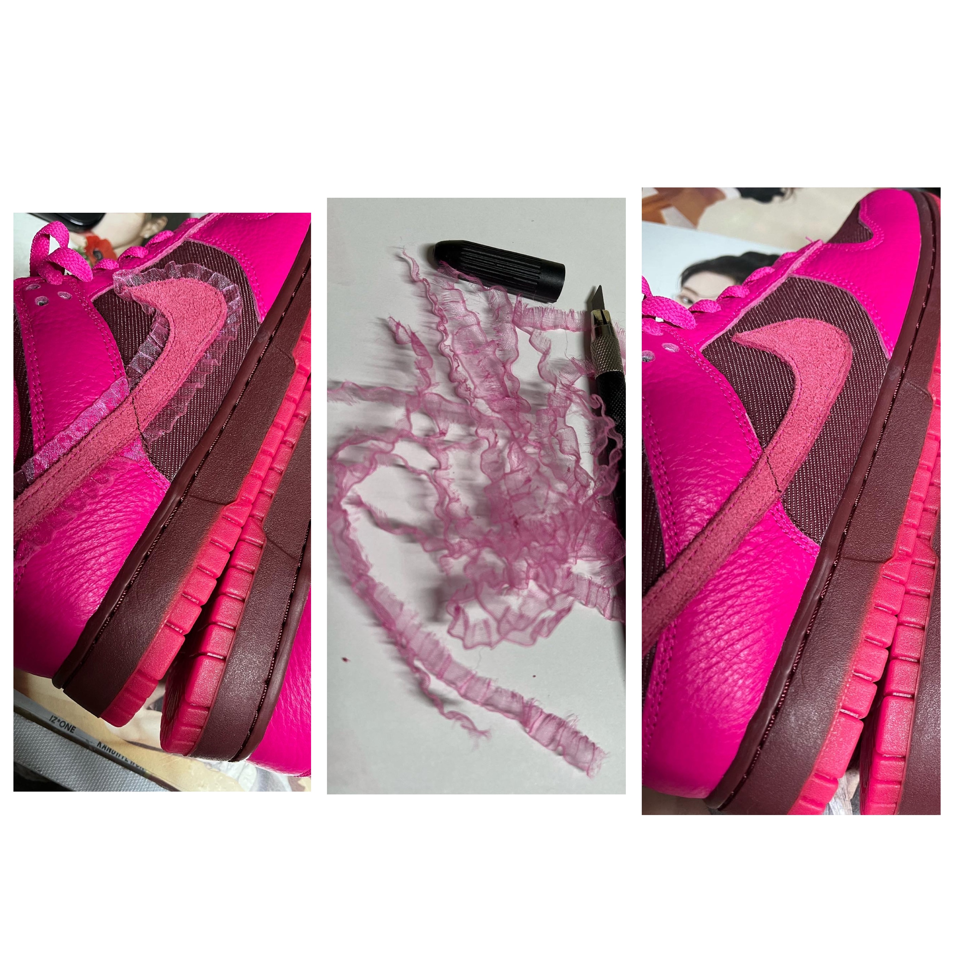 (W) Nike Dunk Low Prime Pink 착용 스타일 - 2