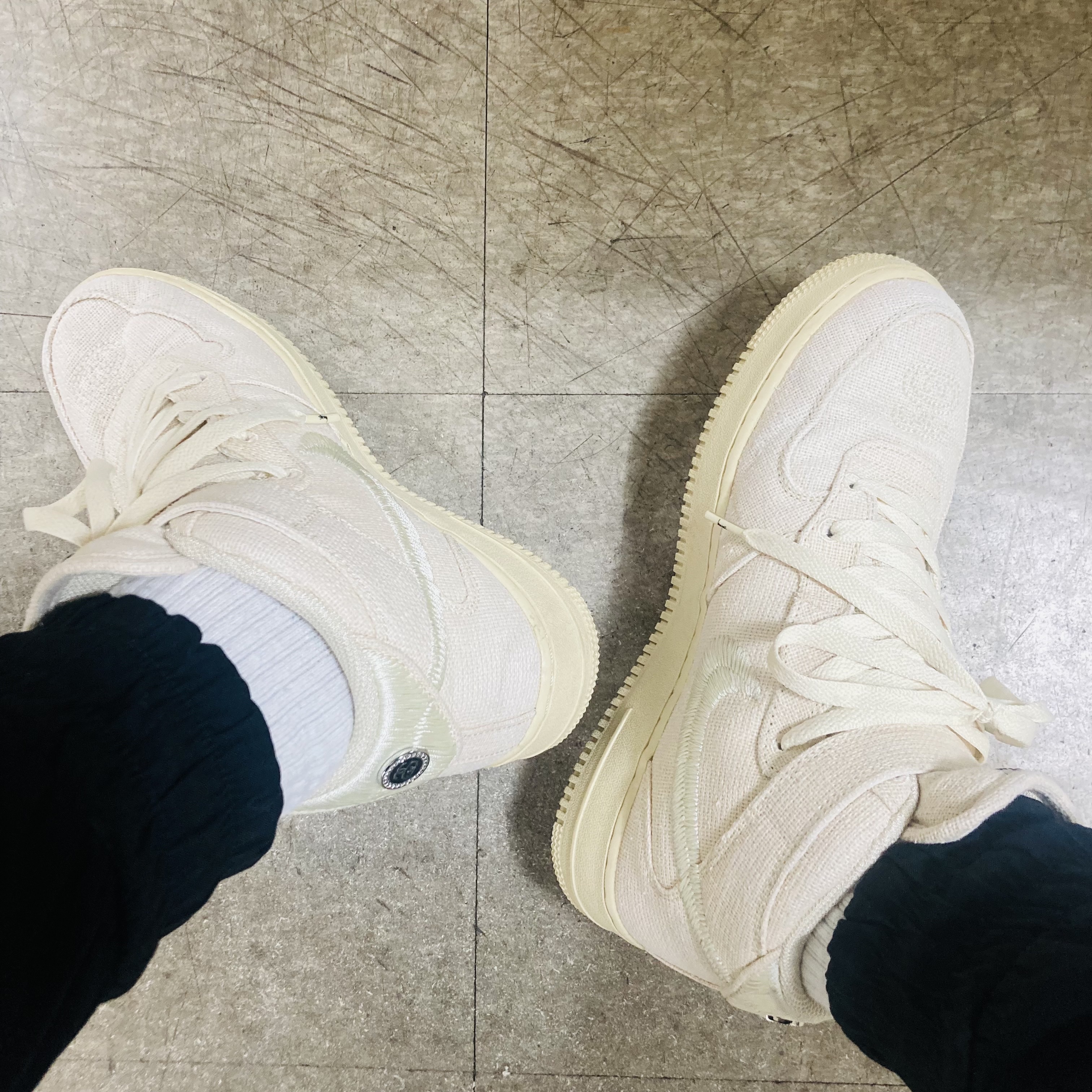 Nike x Stussy Air Force 1 '07 Mid SP Fossil 착용 스타일
