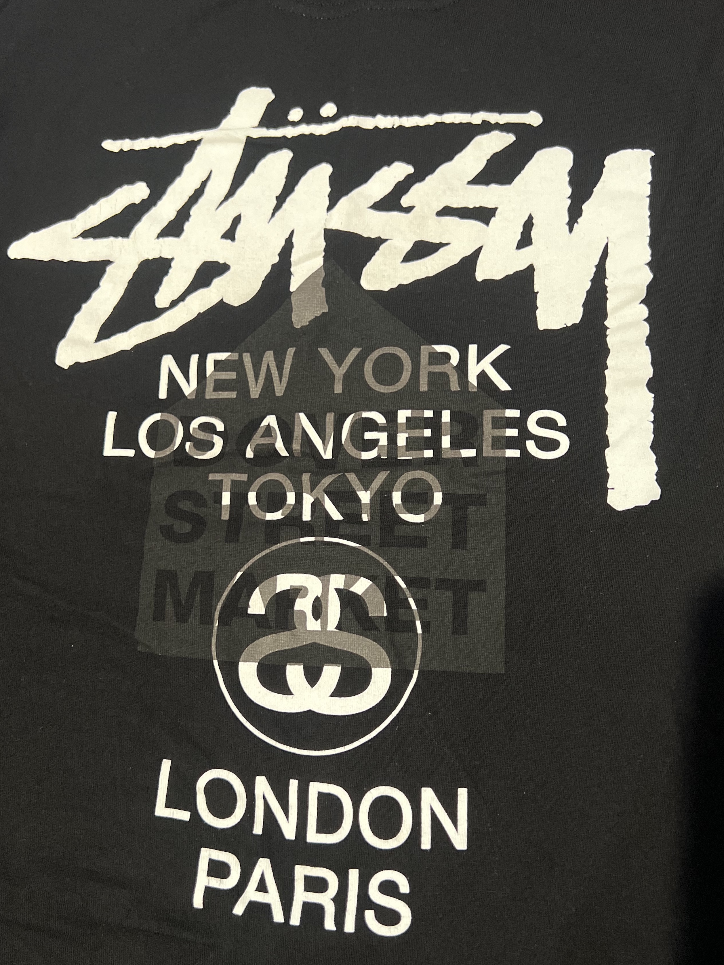 Stussy DSM World Tour T-Shirt Black 착용 스타일