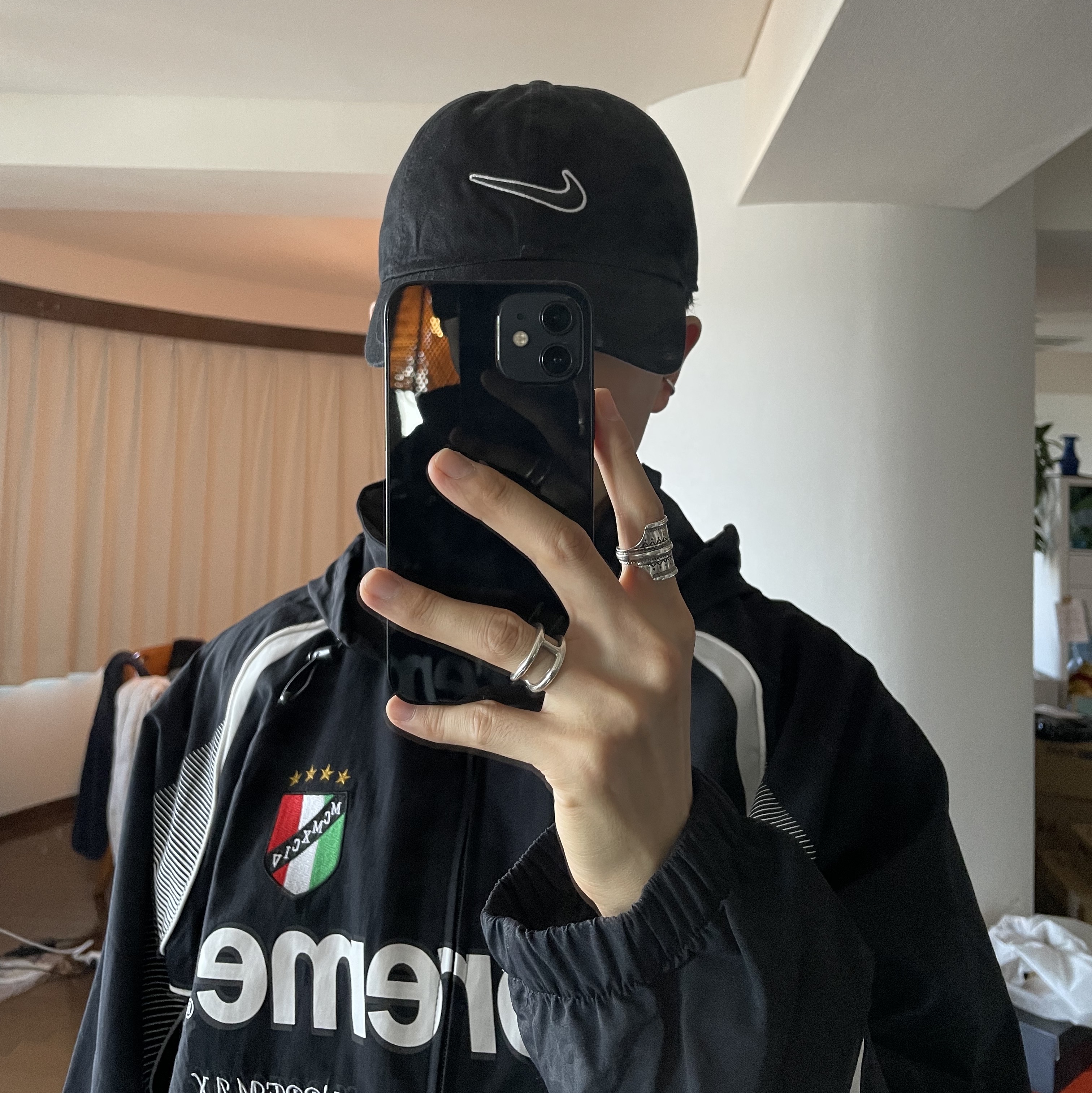 Supreme x Umbro Track Jacket Black - 22SS 착용 스타일 - 1