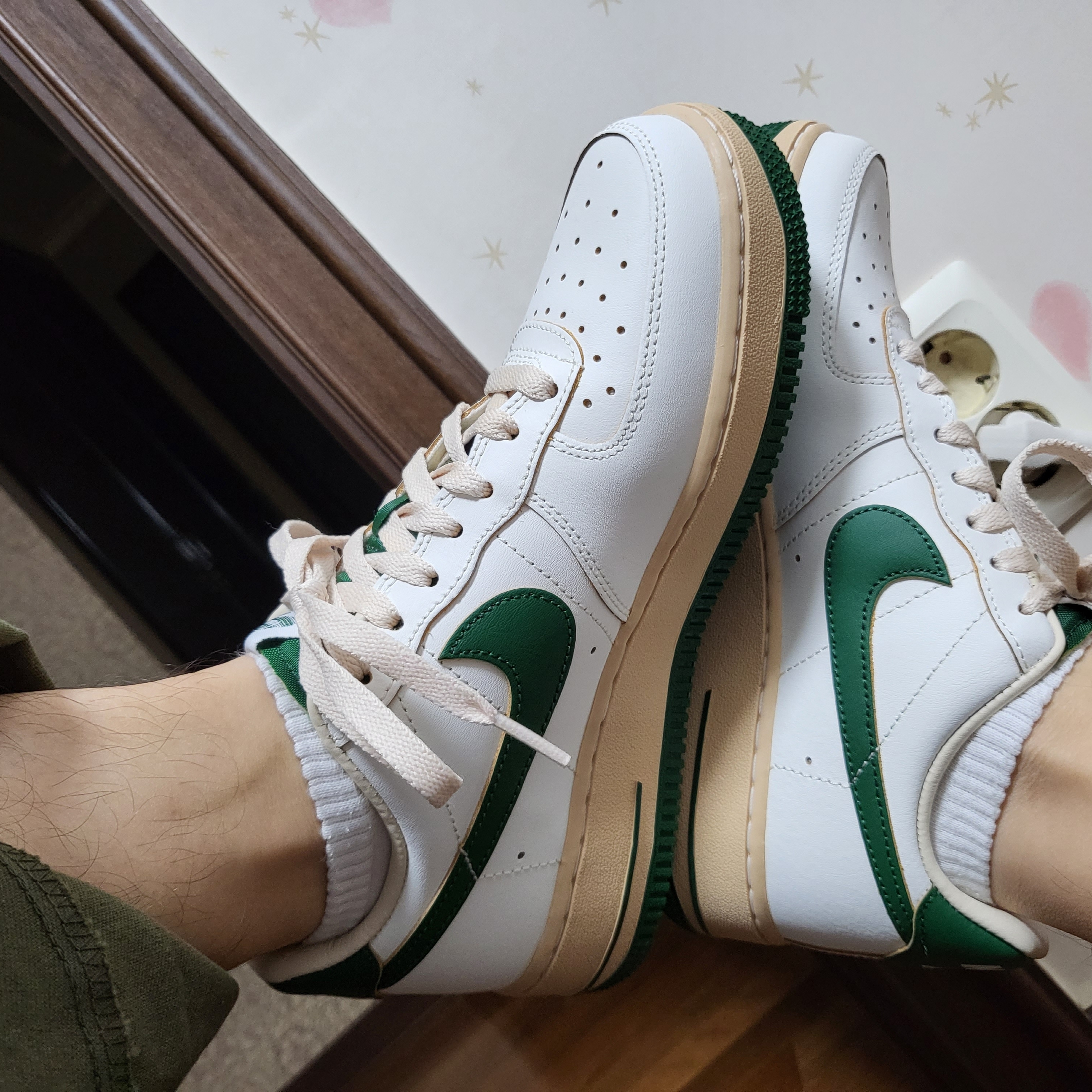 (W) Nike Air Force 1 Low Gorge Green 착용 스타일