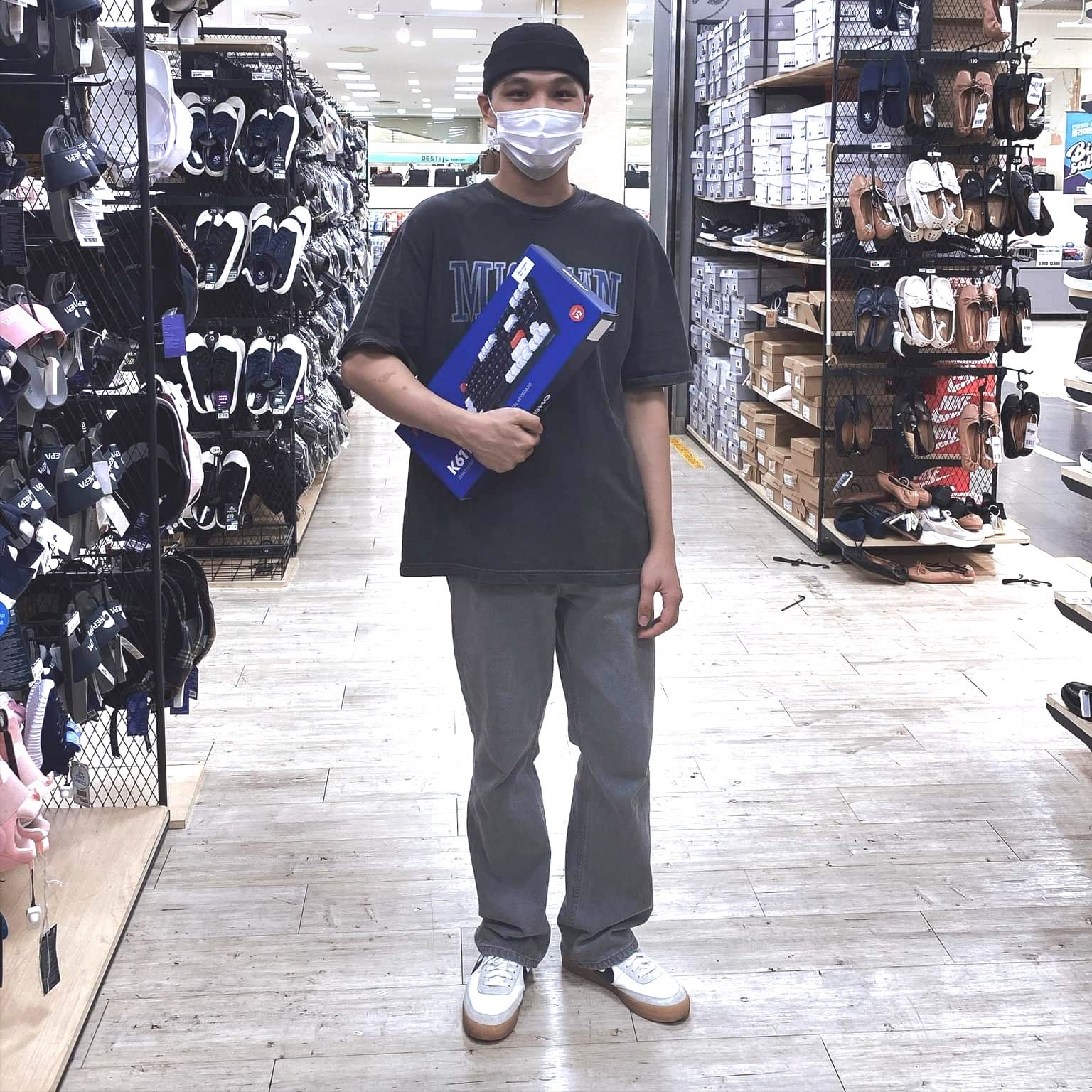Nike x J.Crew Killshot 2 Sail Midnight Navy 착용 스타일