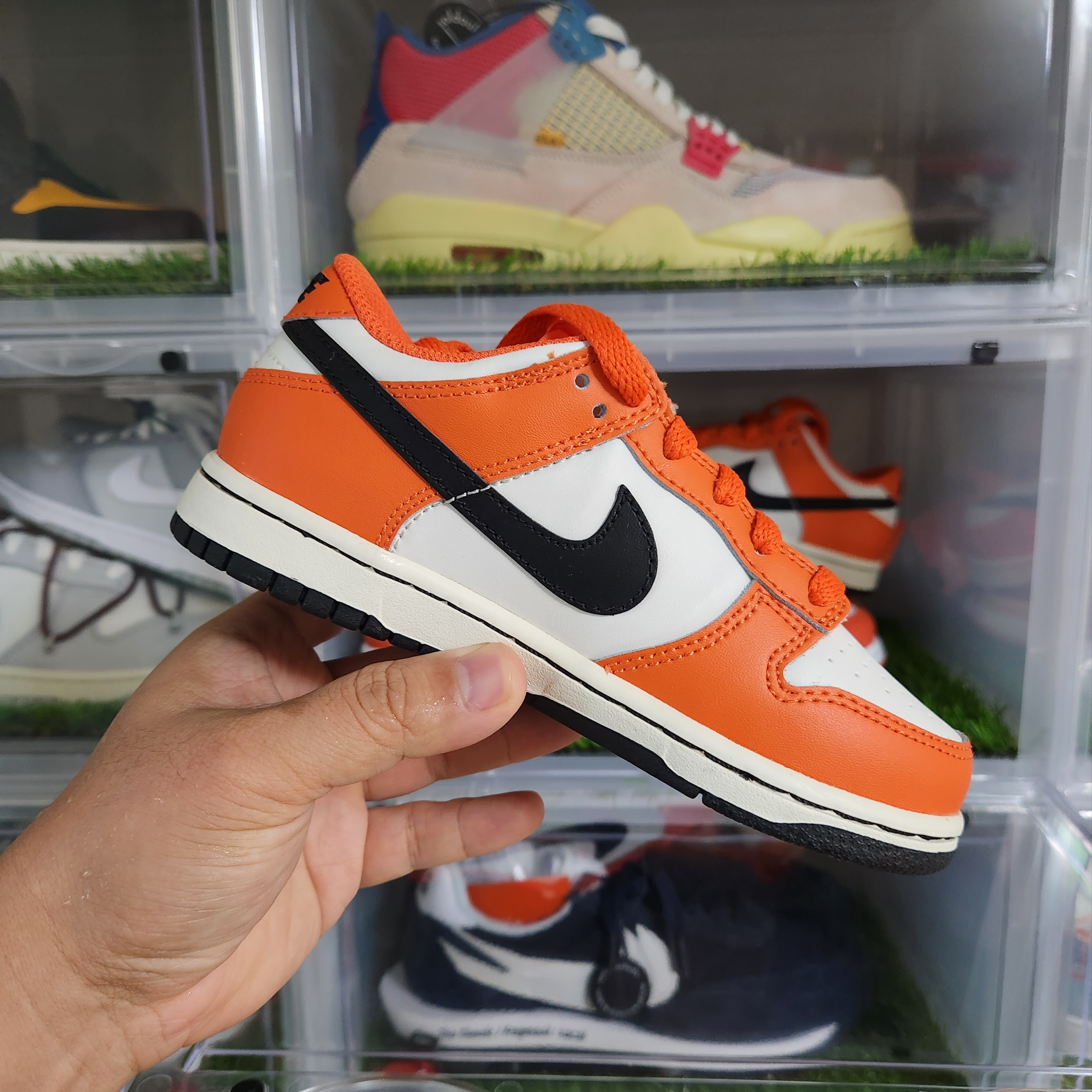 (PS) Nike Dunk Low Safety Orange 착용 스타일 - 1