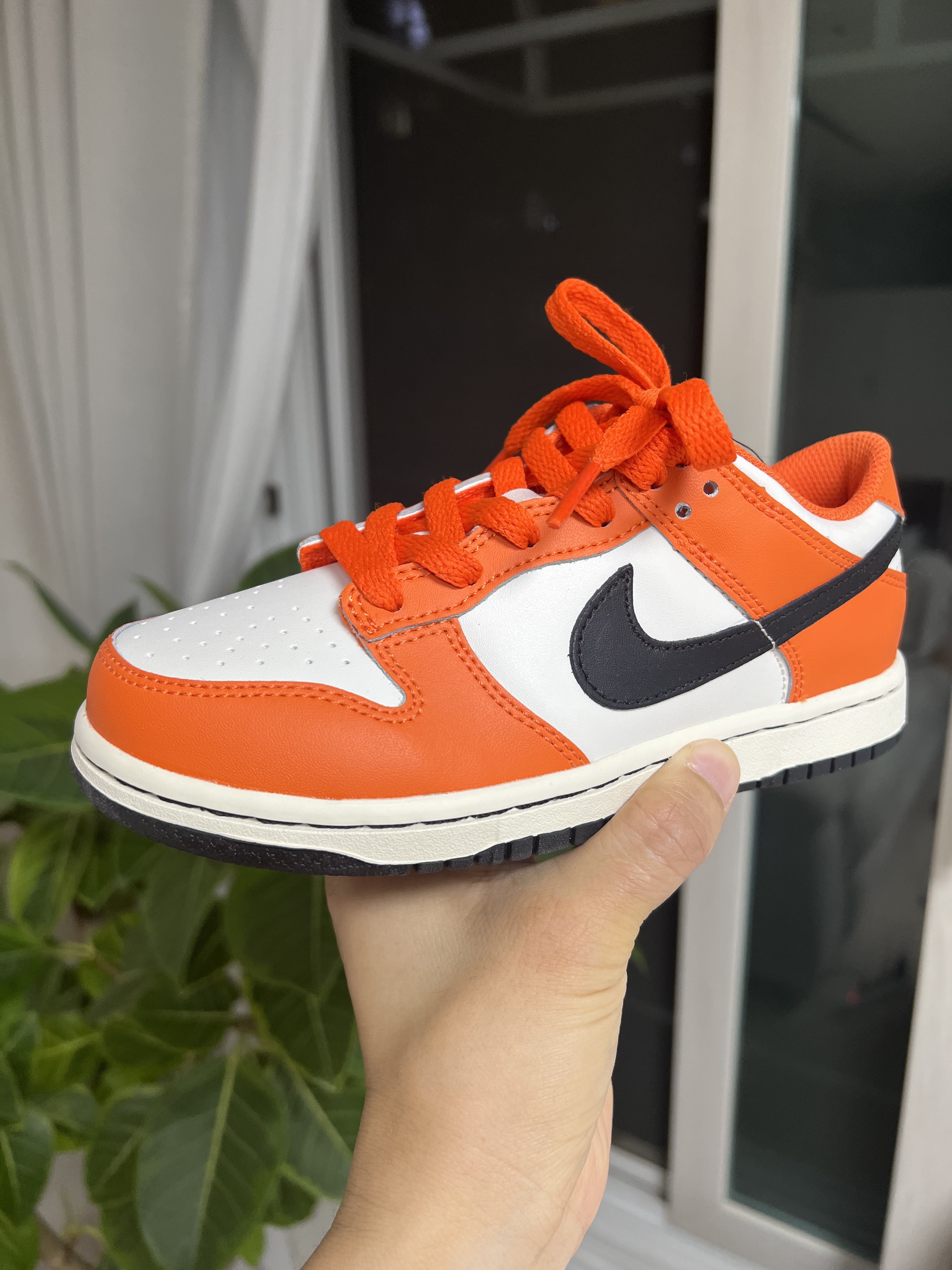(PS) Nike Dunk Low Safety Orange 착용 스타일 - 1