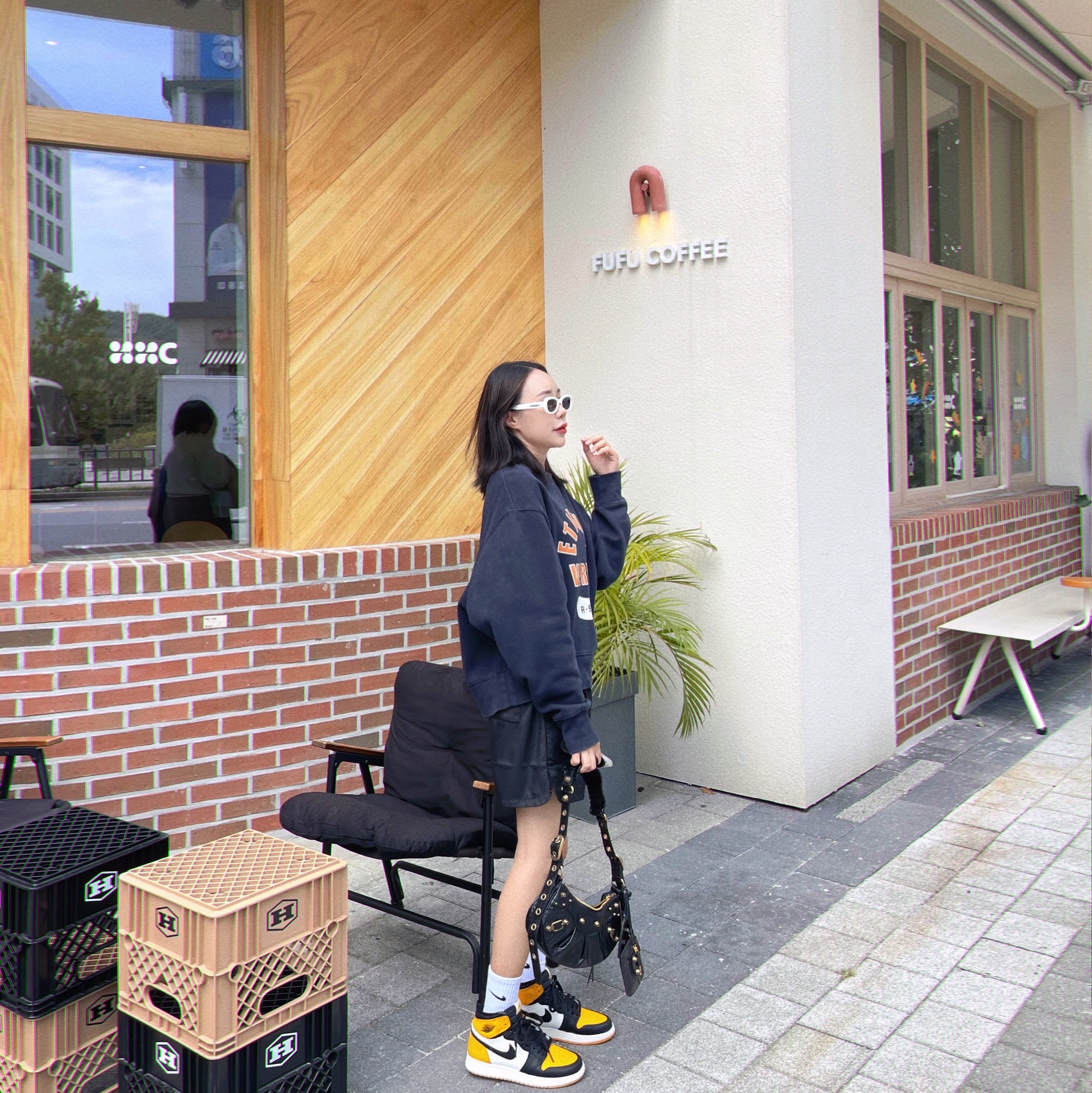 (GS) Jordan 1 Retro High OG Taxi 착용 스타일 - 3