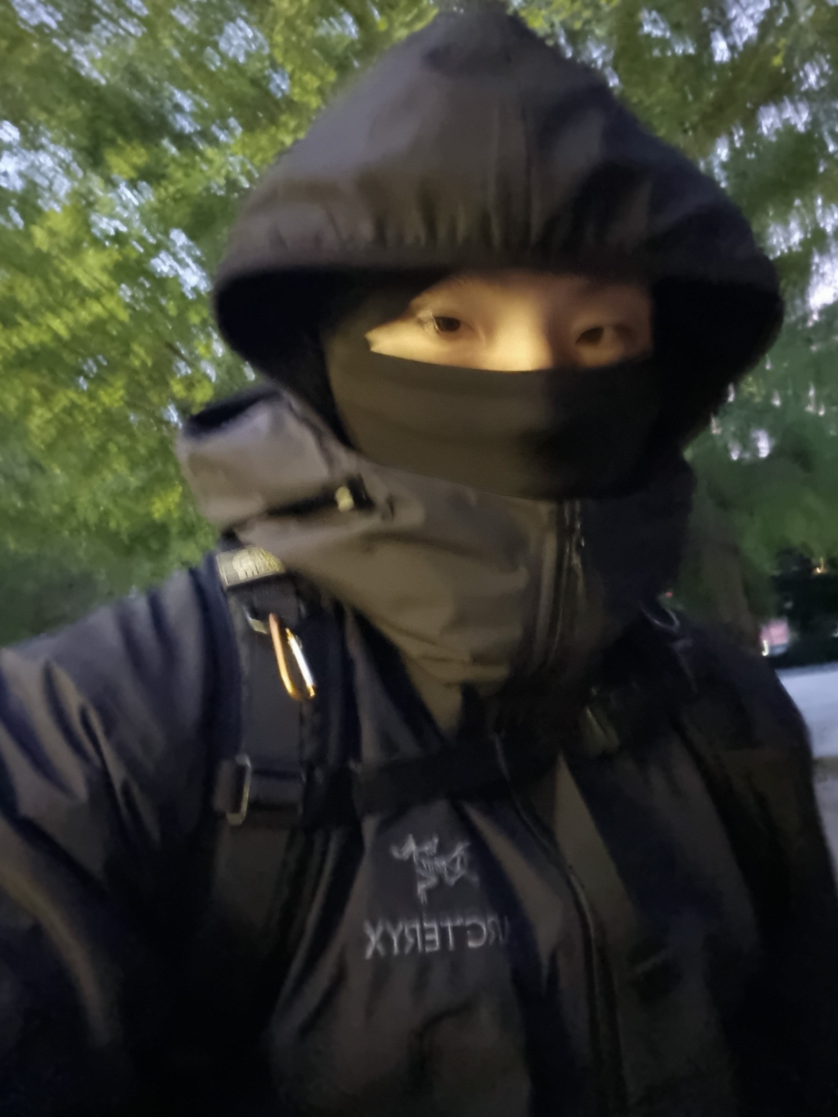 Arc'teryx Beta SL Hybrid Jacket Black, Salomon XT-6 Black Mint Leaf 착용 스타일 - 2