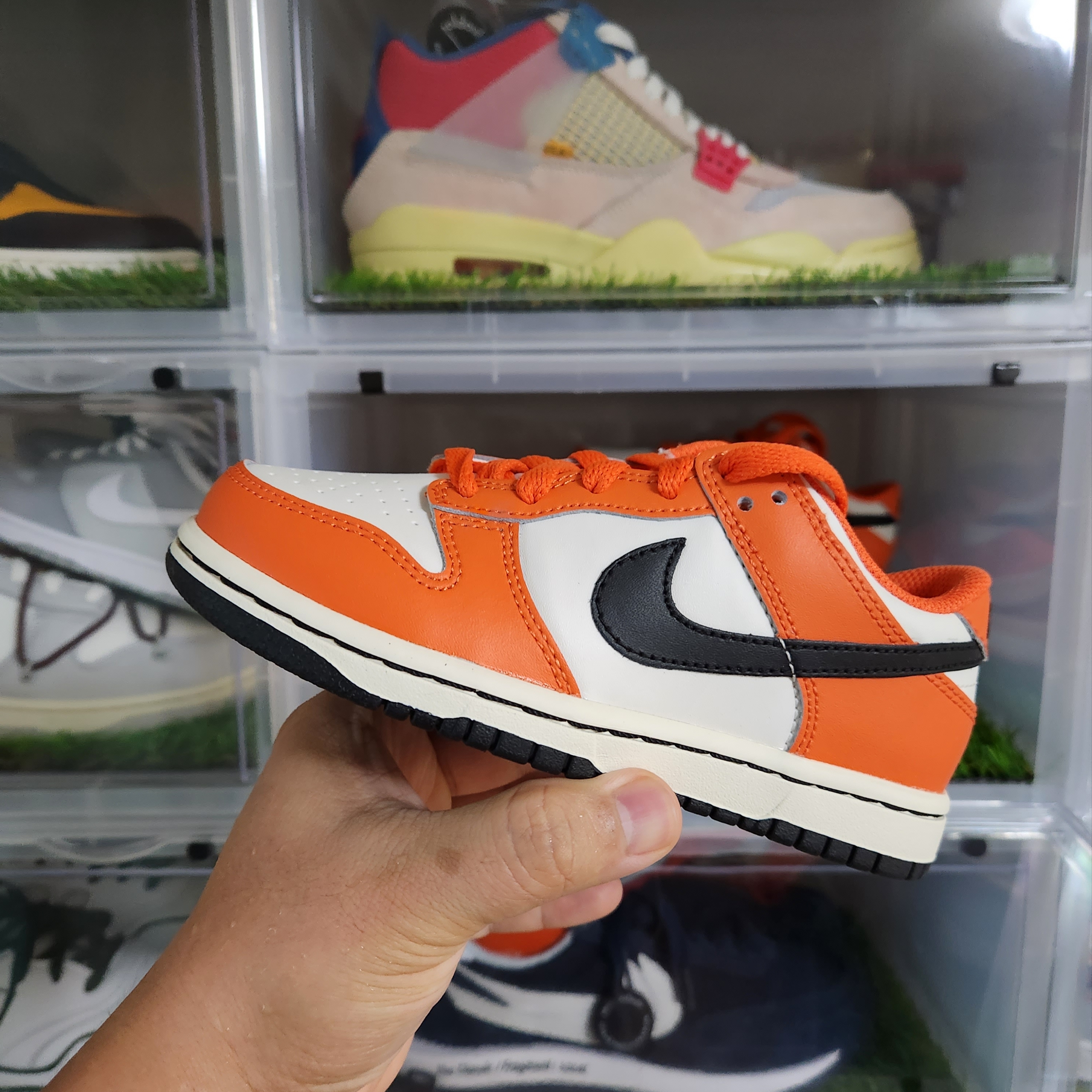 (PS) Nike Dunk Low Safety Orange 착용 스타일 - 3