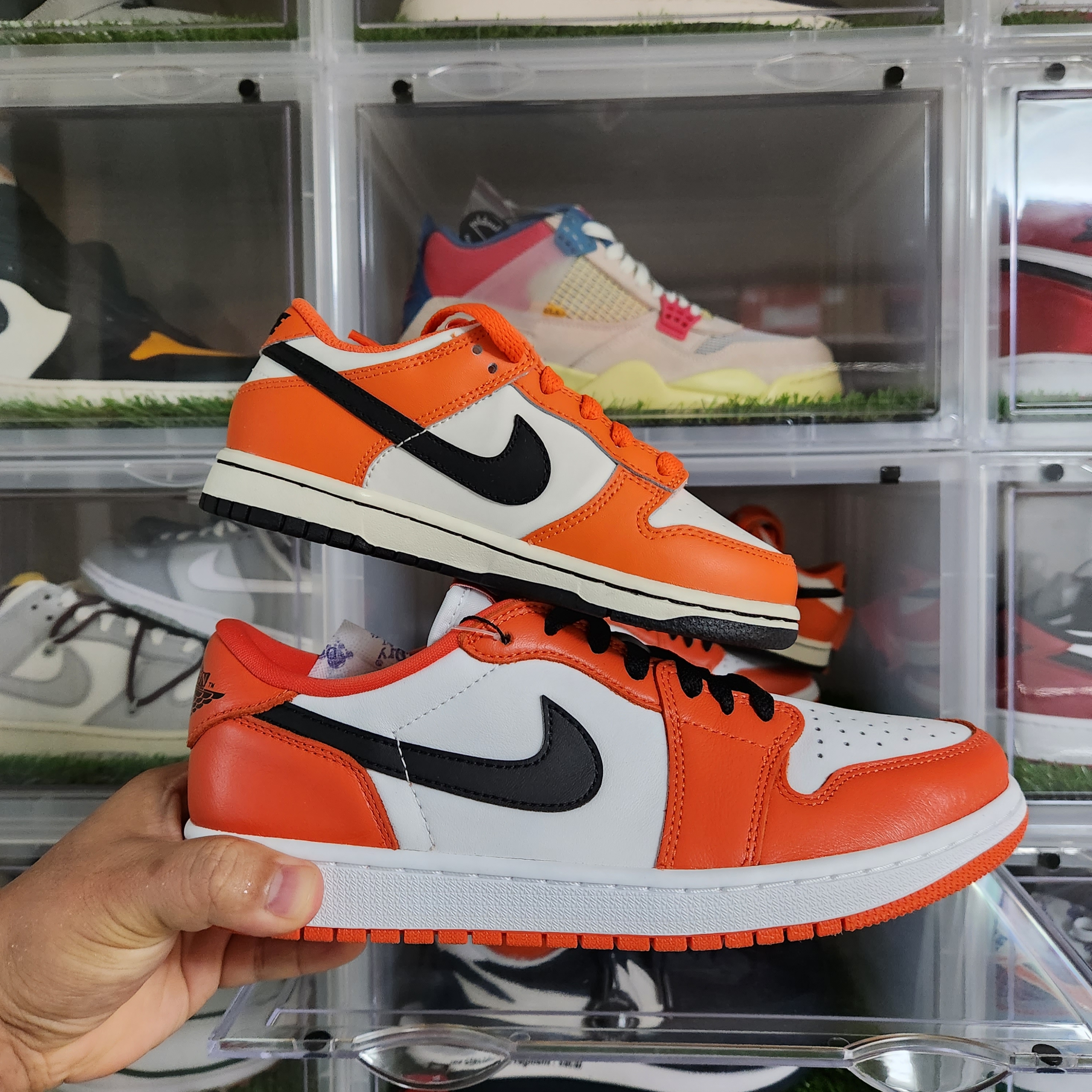 (PS) Nike Dunk Low Safety Orange 착용 스타일 - 4