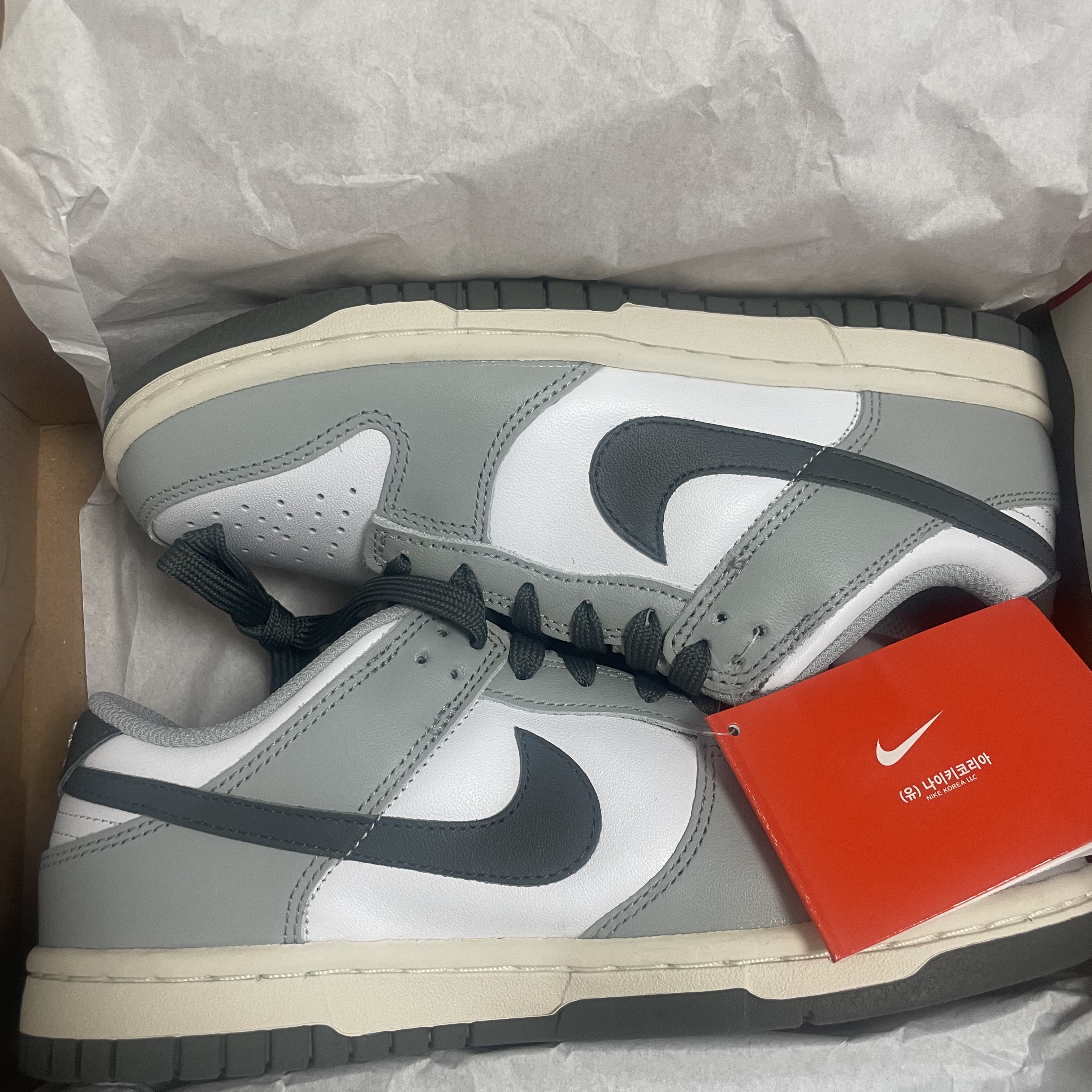 (W) Nike Dunk Low Light Smoke Grey 착용 스타일