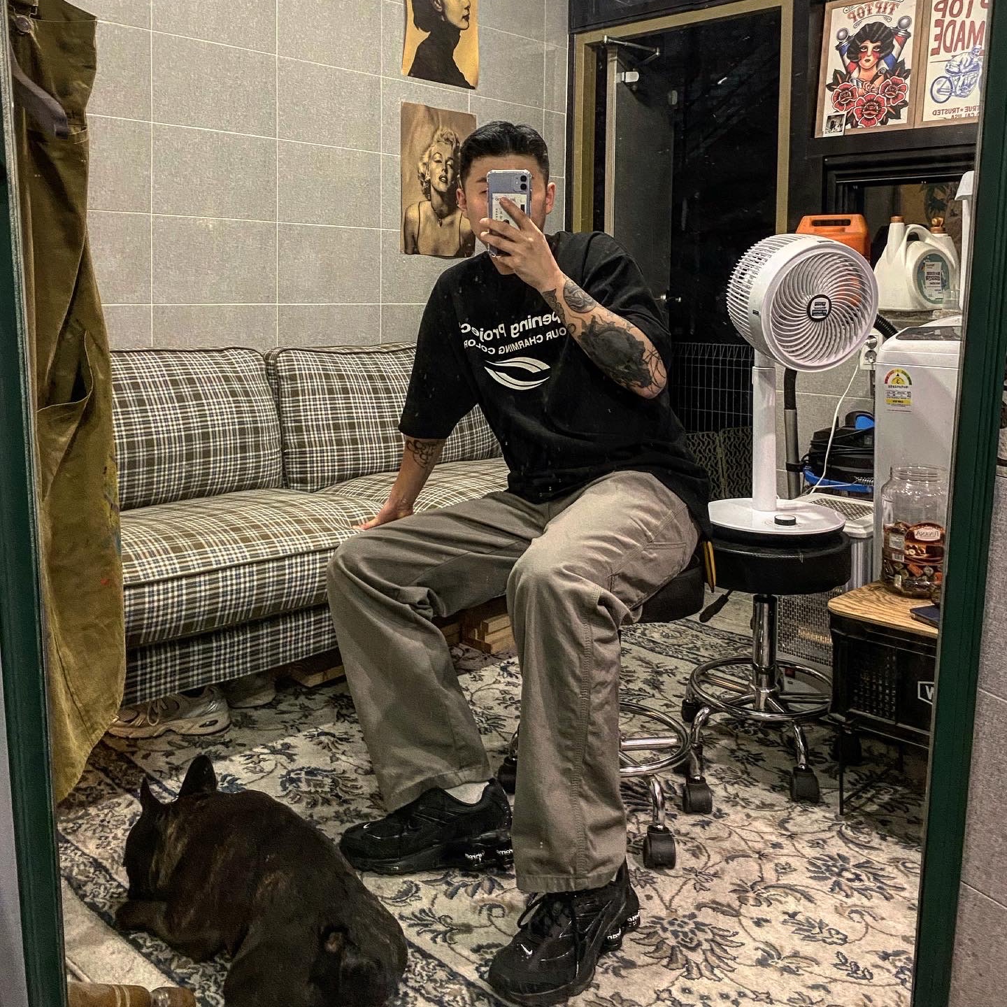 Nike x Supreme Shox Ride 2 SP Black, Nike x Supreme Shox Ride 2 SP White 착용 스타일